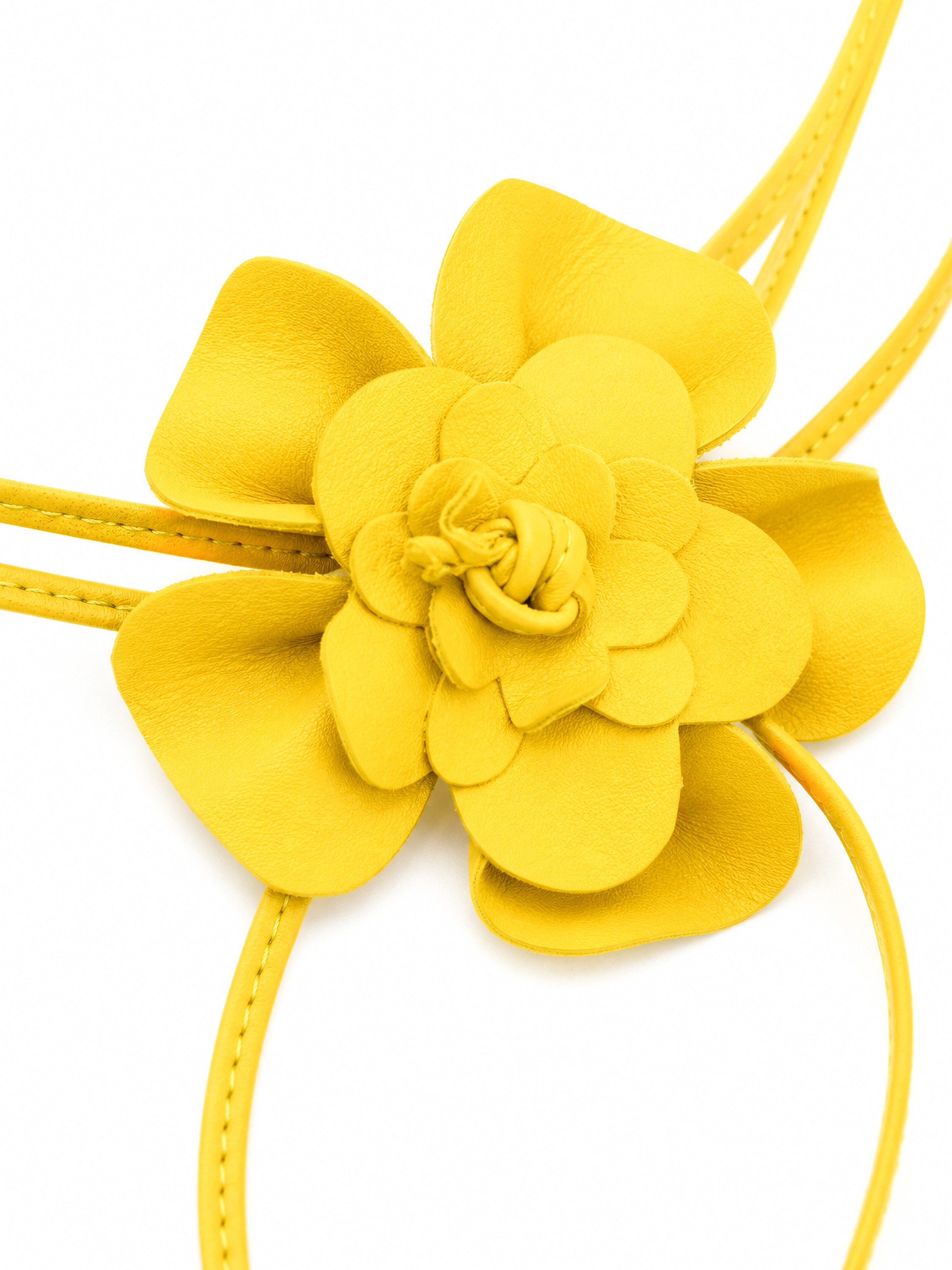 COLLEZIONE ALESSANDRO Taillengürtel Blüte Lederband mit echt Leder Blüte – Bild 3 von 3
