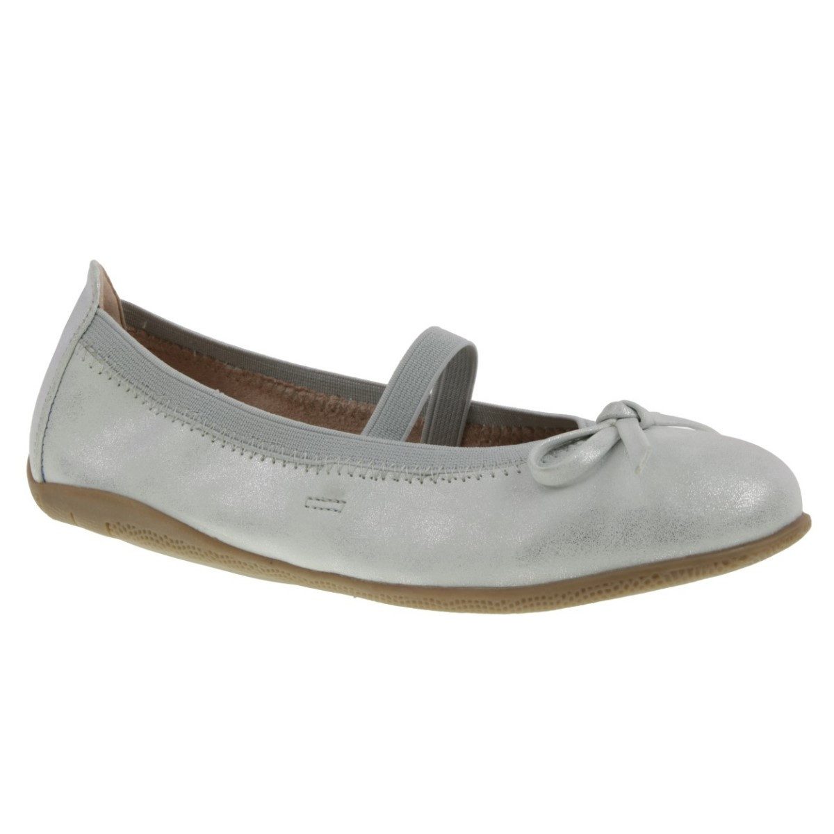 Indigo sportlicher Ballerina Spangenschuh Riemchen Ballerina
