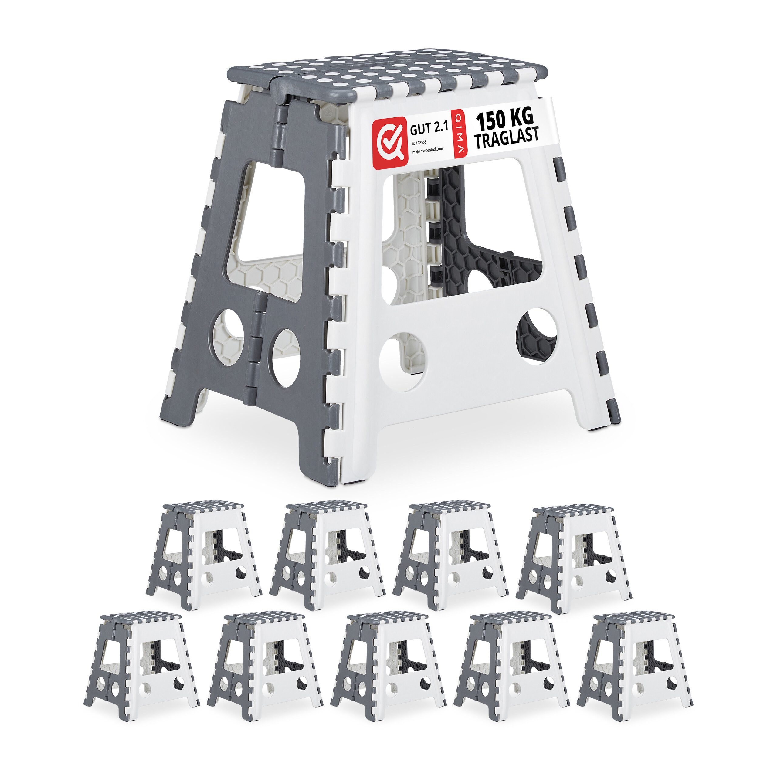 Sitzhocker Klapphocker faltbar XL 10er Set