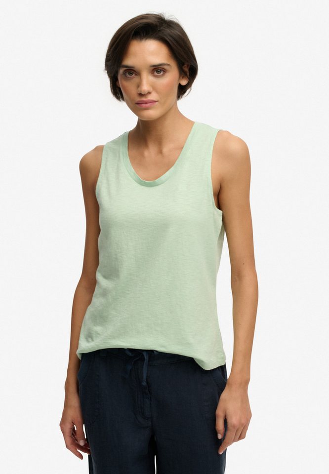 Superdry Tanktop SCOOP NECK TANK Baumwollmischung, regular fit