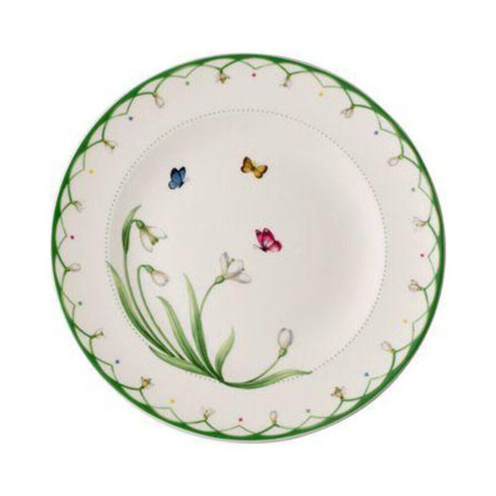 Villeroy & Boch Frühstücksteller Frühstücksteller 21 cm Colourful Spring, (1 St), Frühstücksteller, Ø21,5cm, Premium Porcelain, grün