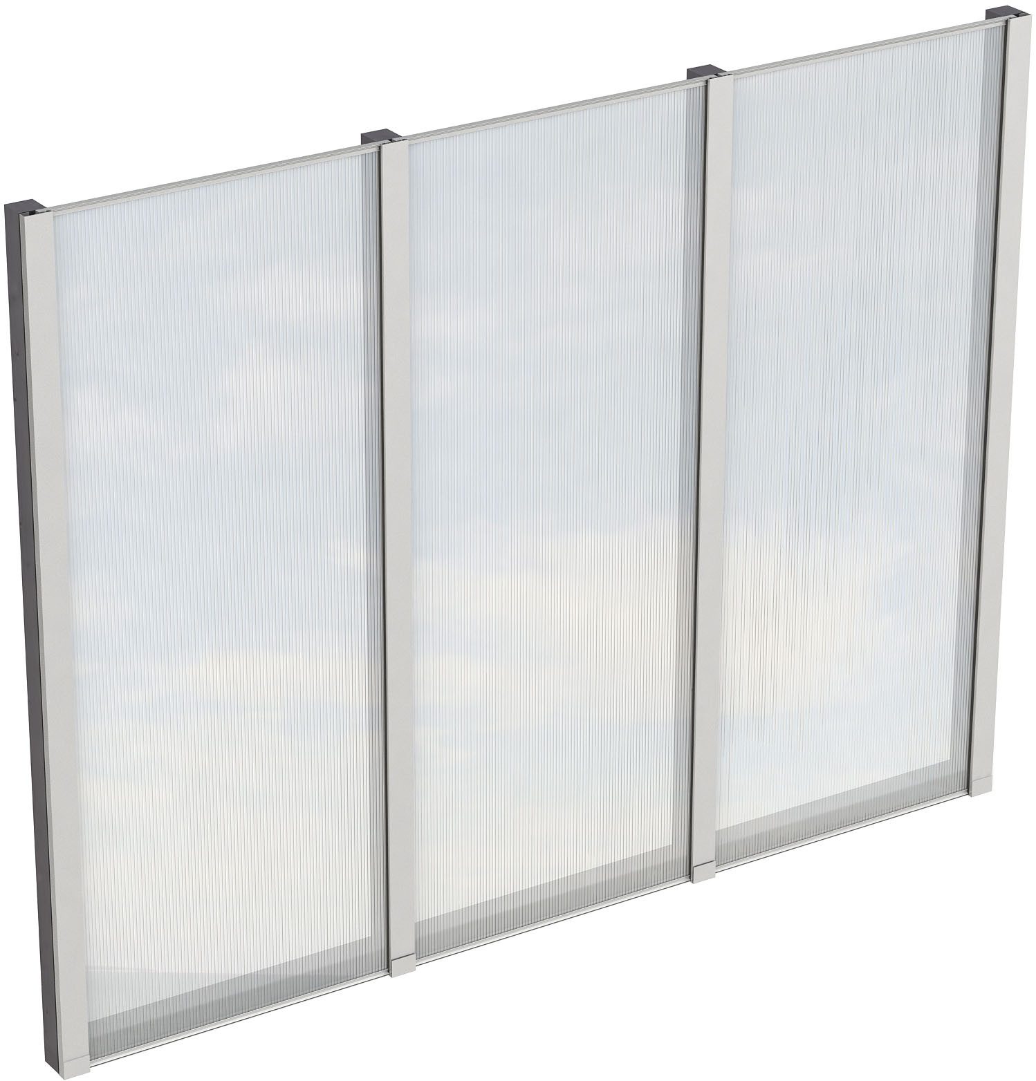 Skanholz Carport-Seitenwand, BxH:243x200 cm, m. Polycarbonat, freistehend