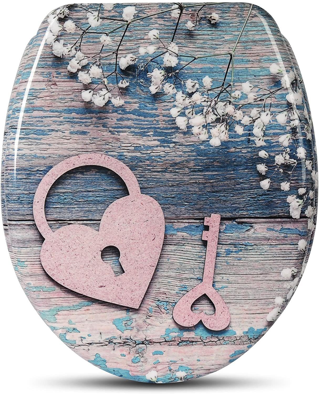 Woltu WC-Sitz (1-St), mit Absenkautomatik, Duroplast, Softclose Scharnier günstig online kaufen