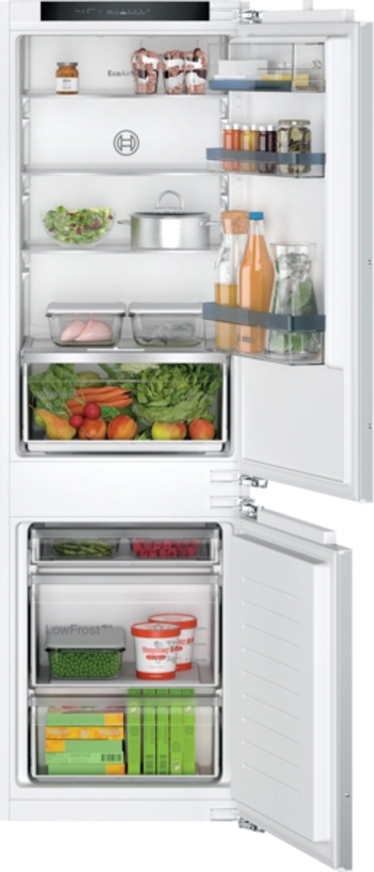 BOSCH Einbaukühlgefrierkombination KIV86VFE1, 177 cm hoch, 54 cm breit