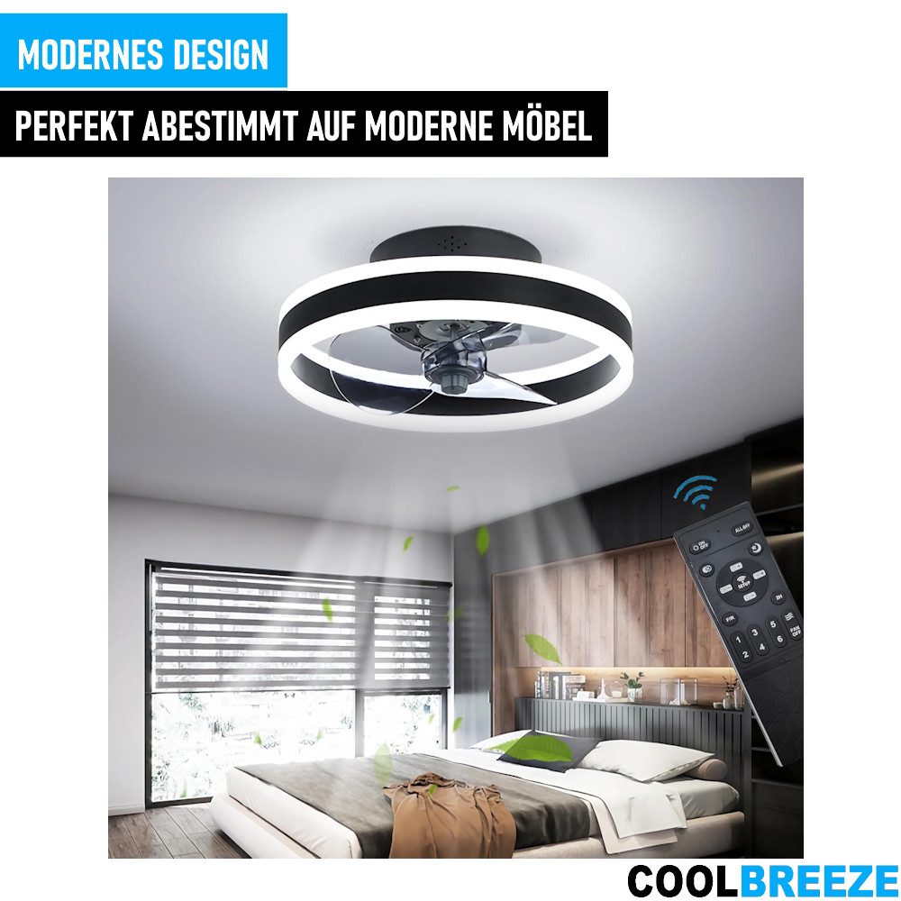 MAVURA Deckenventilator COOLBREEZE Deckenleuchte Leise Deckenventilator günstig online kaufen