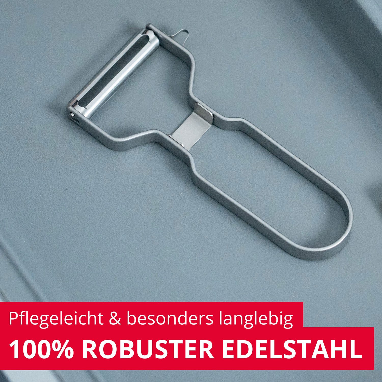 WESTMARK Sparschäler Edelstahl, U-Schäler mit 2-seitig schneidender Klinge