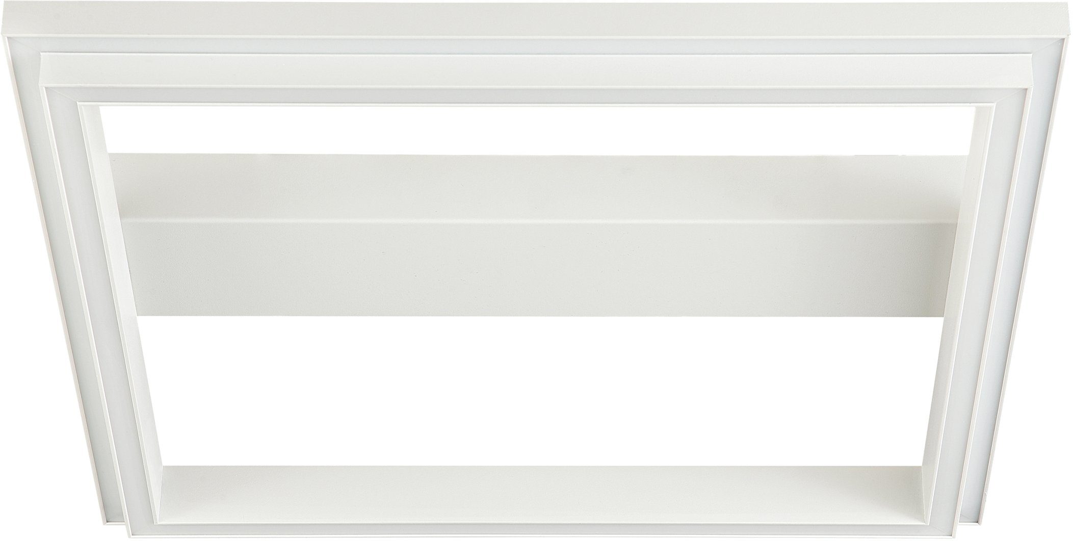 Brilliant Deckenleuchte Pallas, Pallas LED Wand- und Deckenleuchte 50x50cm  sand/weiß 1x LED integrie