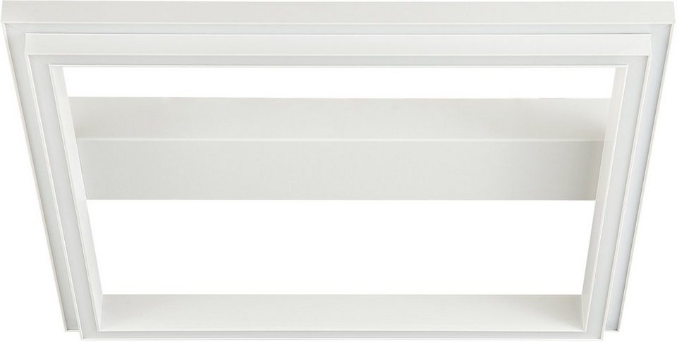 Brilliant Deckenleuchte Pallas, Pallas LED Wand- und Deckenleuchte 50x50cm  sand/weiß 1x LED integrie