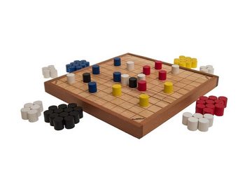 ROMBOL Denkspiele Spiel, Brettspiel QUOD, ein Gesellschaftsspiel für 2 - 4 Personen aus Holz, exklusiv nur bei uns