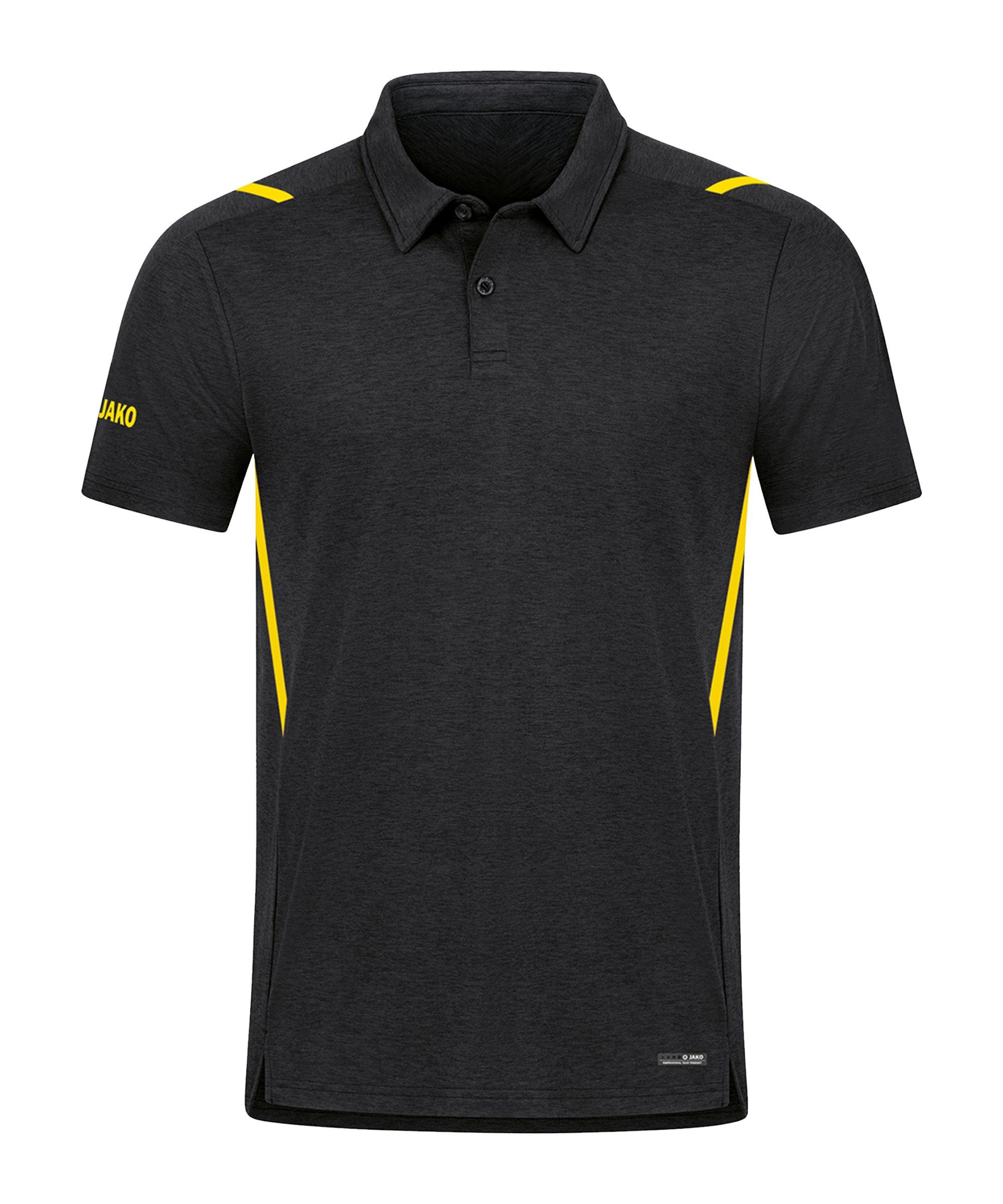 Polo T-Shirt default schwarzgelb Challenge Jako