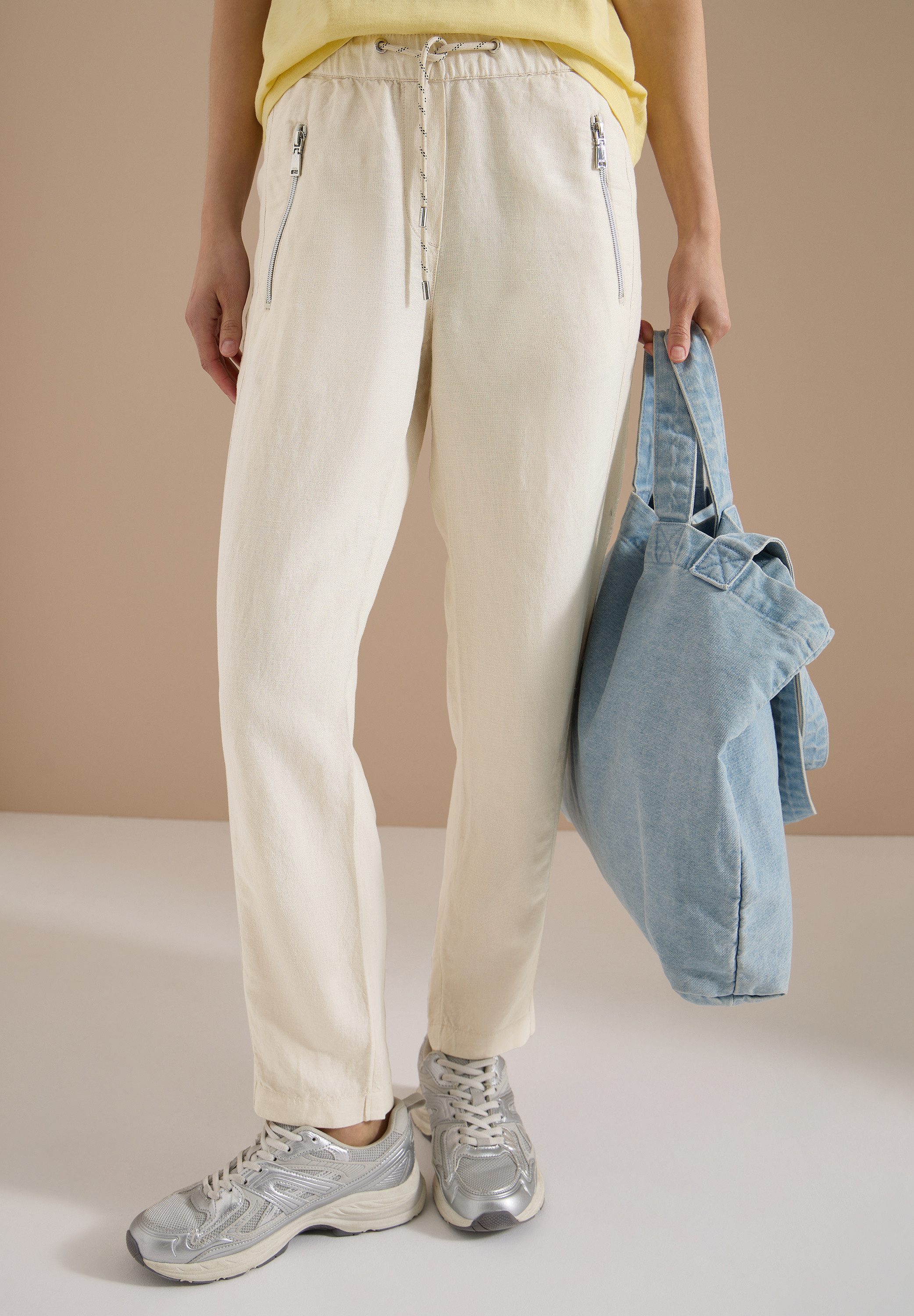 CECIL Stoffhose Style Chelsea Sommerhose aus Leinenmix