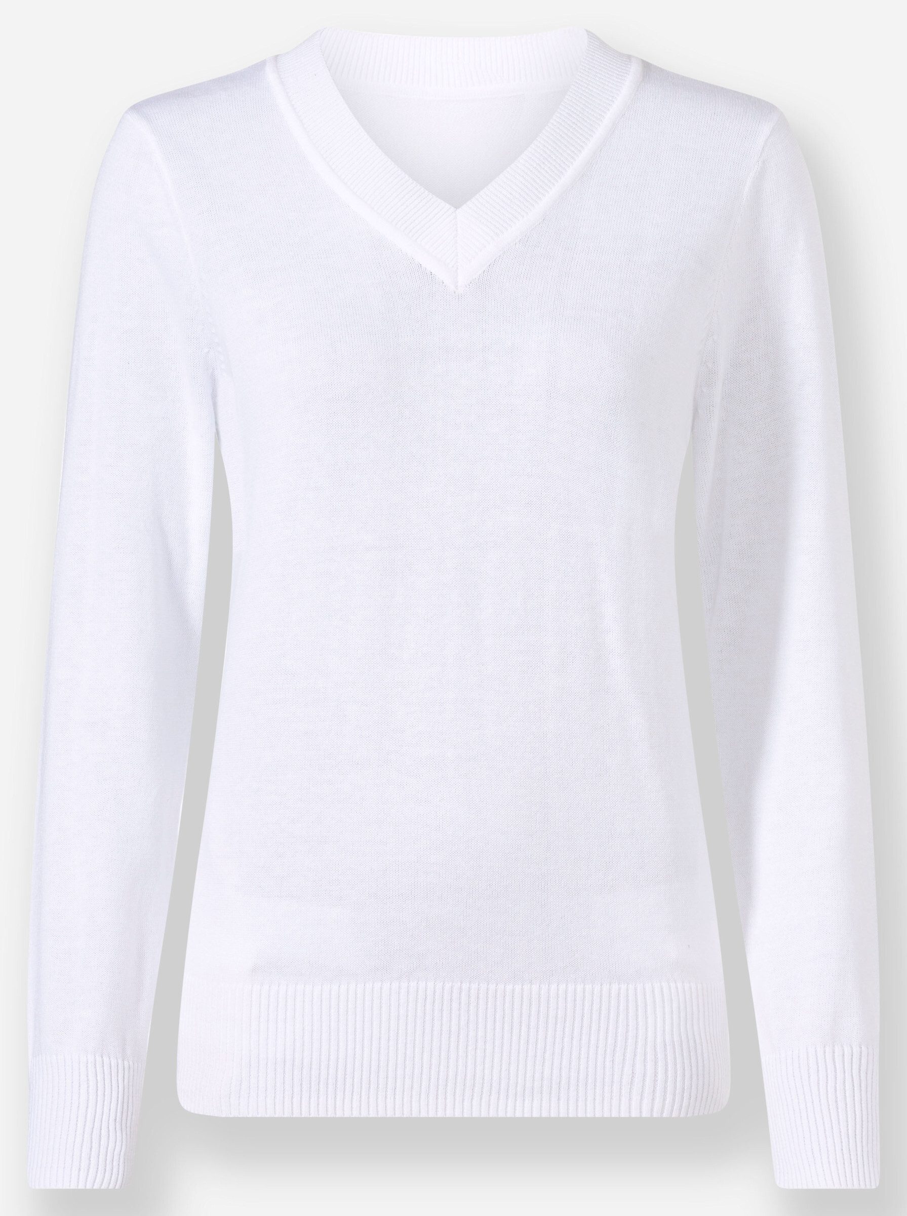 Strickpullover V-Ausschnitt-Pullover .