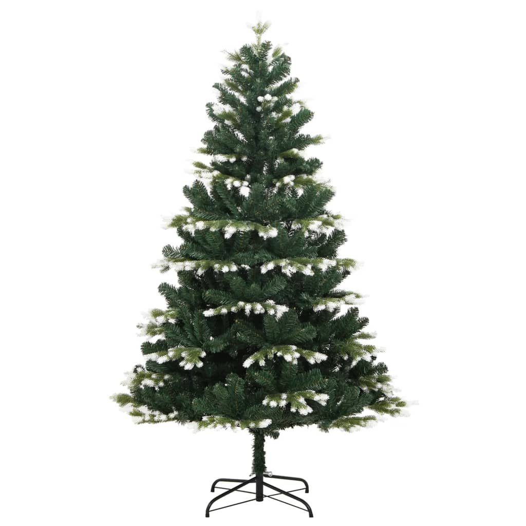 Weihnachtsbaum Klappbar vidaXL Christbaum Künstlicher 120 Künstlicher cm Weihnachtsbaum Beschneit