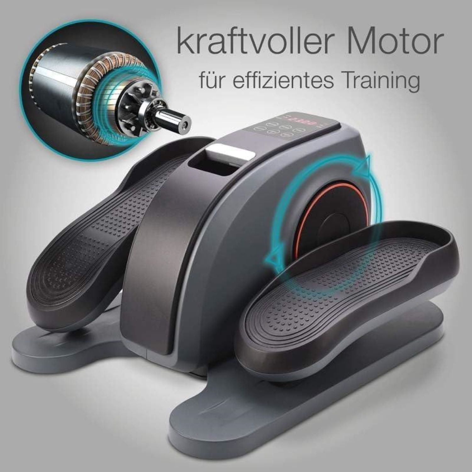 ELONEO Ellipsentrainer Mini-Ellipsentrainer »Vital Pro« mit Motor (1-tlg., übersichtlicher Trainingscomputer mit 3 Automatikprogrammen), Hometrainer - Sportgerä – Bild 4 von 5
