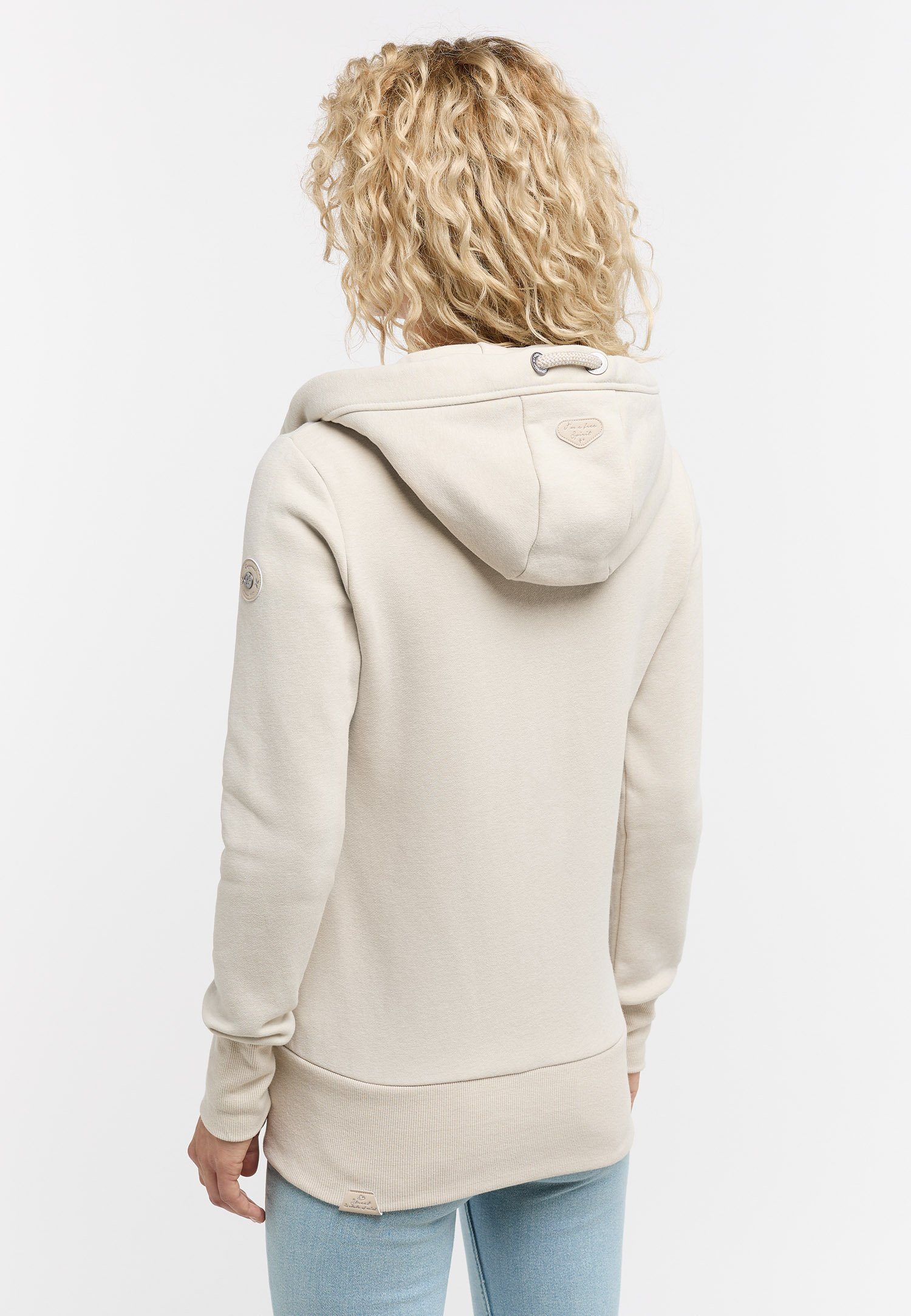 & NESKA Vegane ZIP Sweatshirt Mode BONE Nachhaltige Ragwear