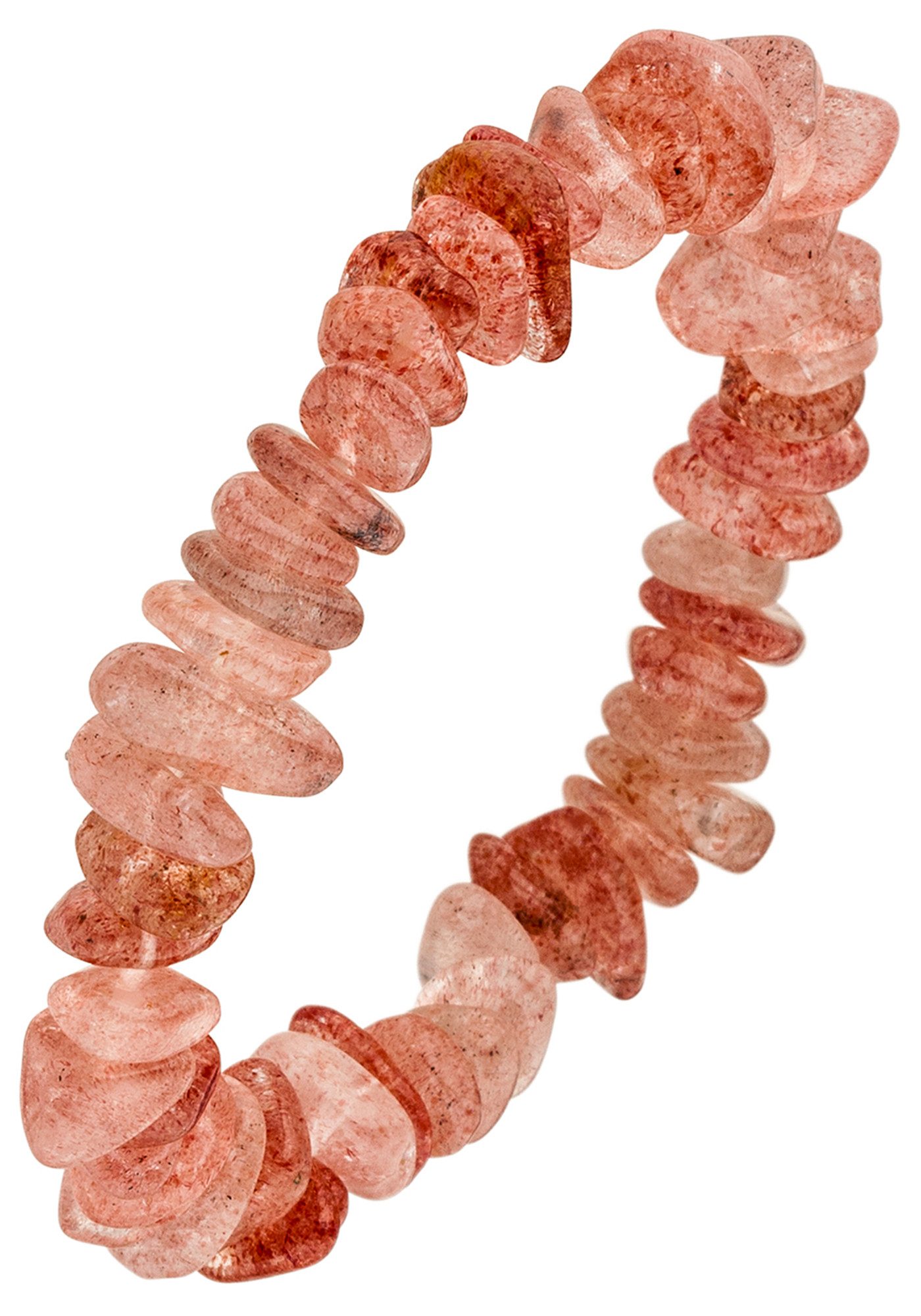 Armband mit Erdbeerquarz barock