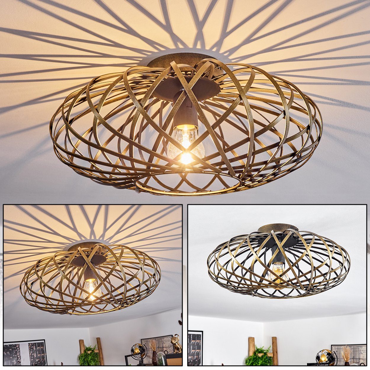 hofstein Deckenleuchte »Aidone« runde Deckenlampe aus günstig online kaufen