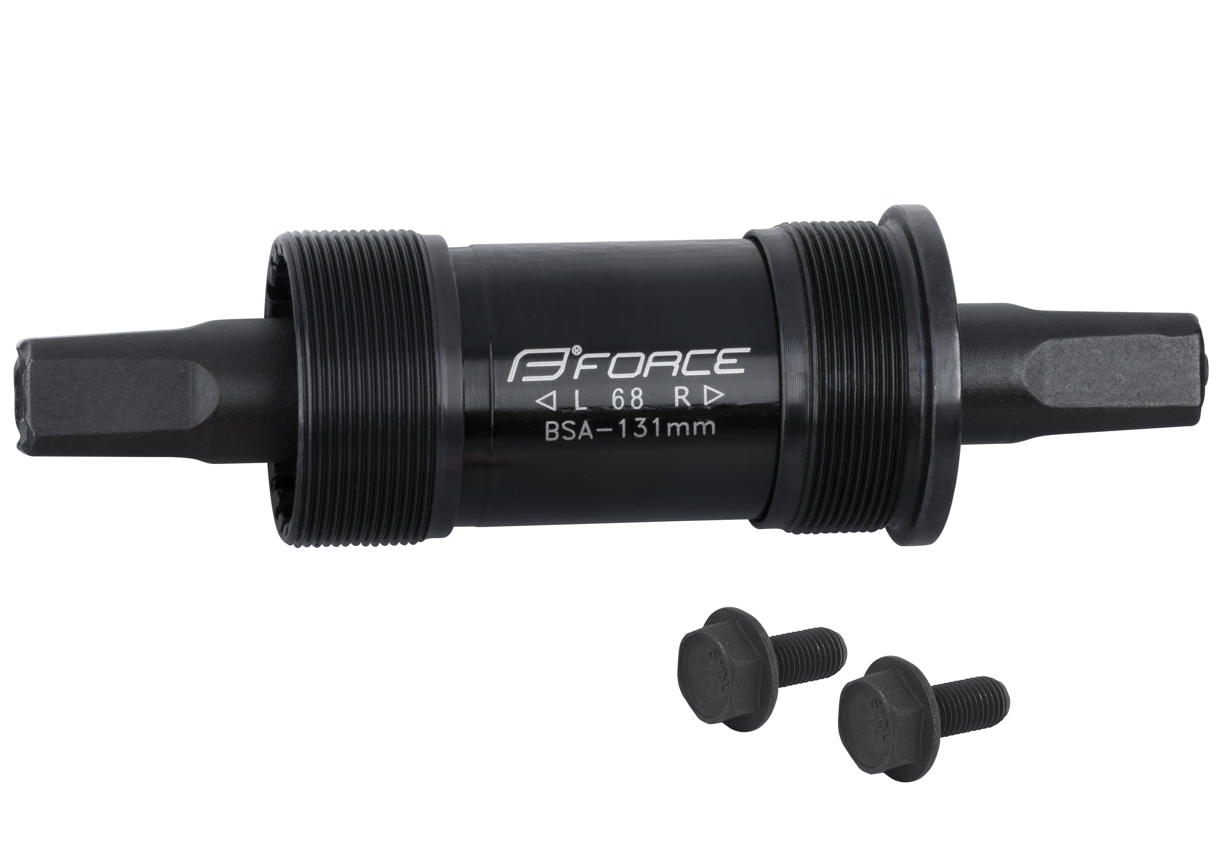FORCE Fahrradkurbel Force 4-Kant Stahl Tretlager mit BSA Gewinde Длина 131 mm