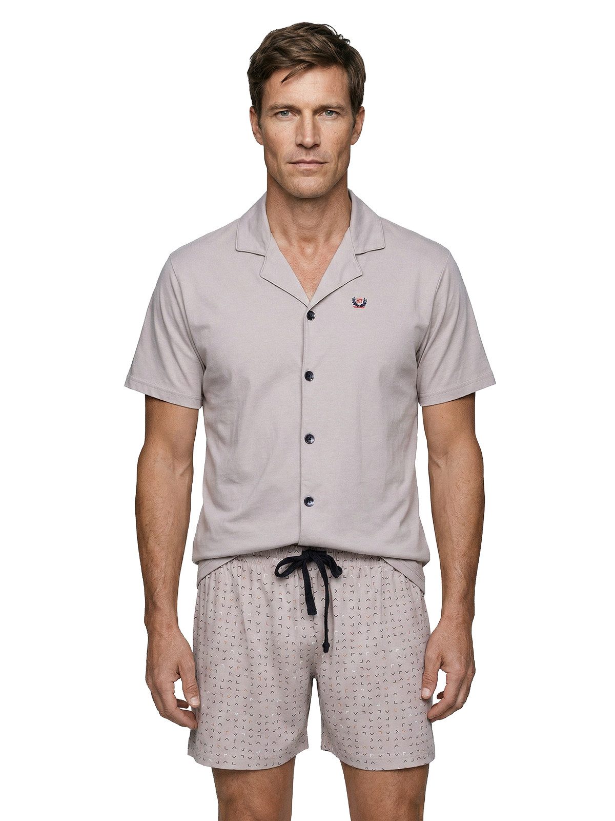 Henry Terre Shorty Pyjama Set Kurz - Karl Graphik Design Shorts