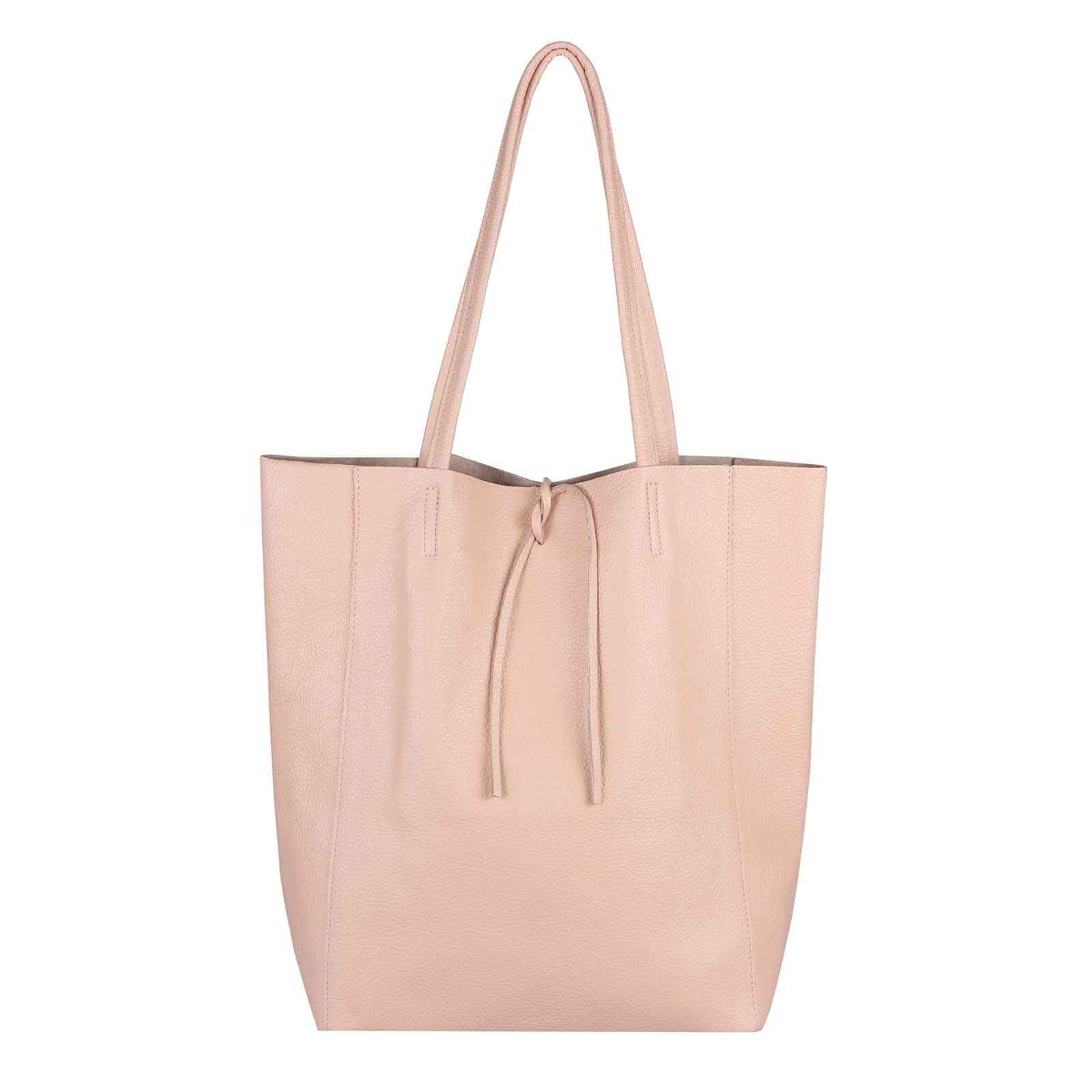 ITALYSHOP24 Schultertasche Made in Italy Damen Leder Tasche Schultertasche, ein Leichtgewicht, als Handtasche, Henkeltasche tragbar