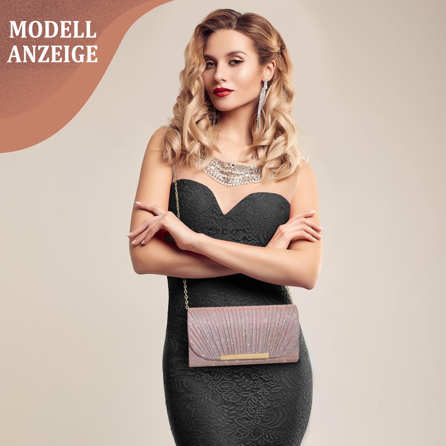 Coonoor Abendtasche Damen abendtasche,Glänzende Damen Clutch günstig online kaufen