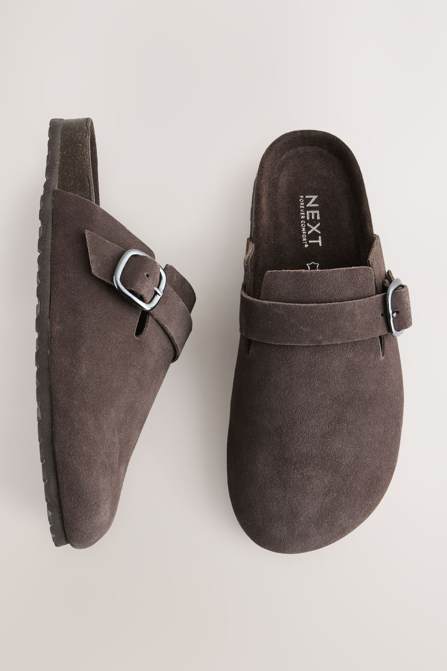 Next Forever Comfort® Leder-Clogs mit Fußbett Clog (1-tlg)