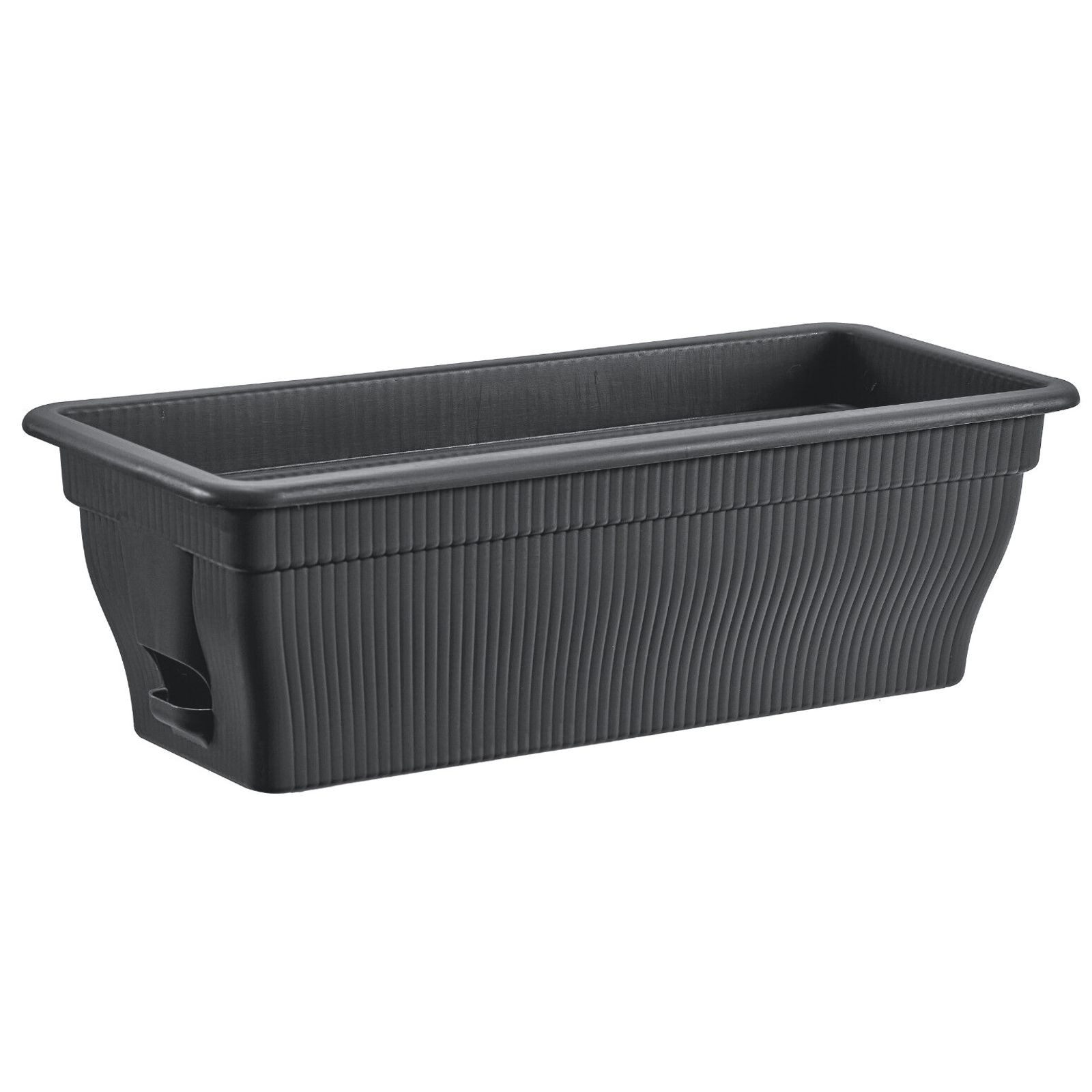 BURI Blumenkasten Balkonkasten mit Wasserspeicher 12,18,25 Liter 4 Farben