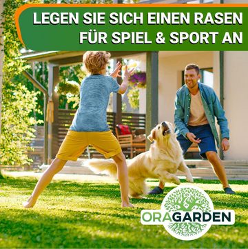 OraGarden Rasendünger Rasensamen Sport und Spielrasen 1 kg, 1 KG - 33 qm