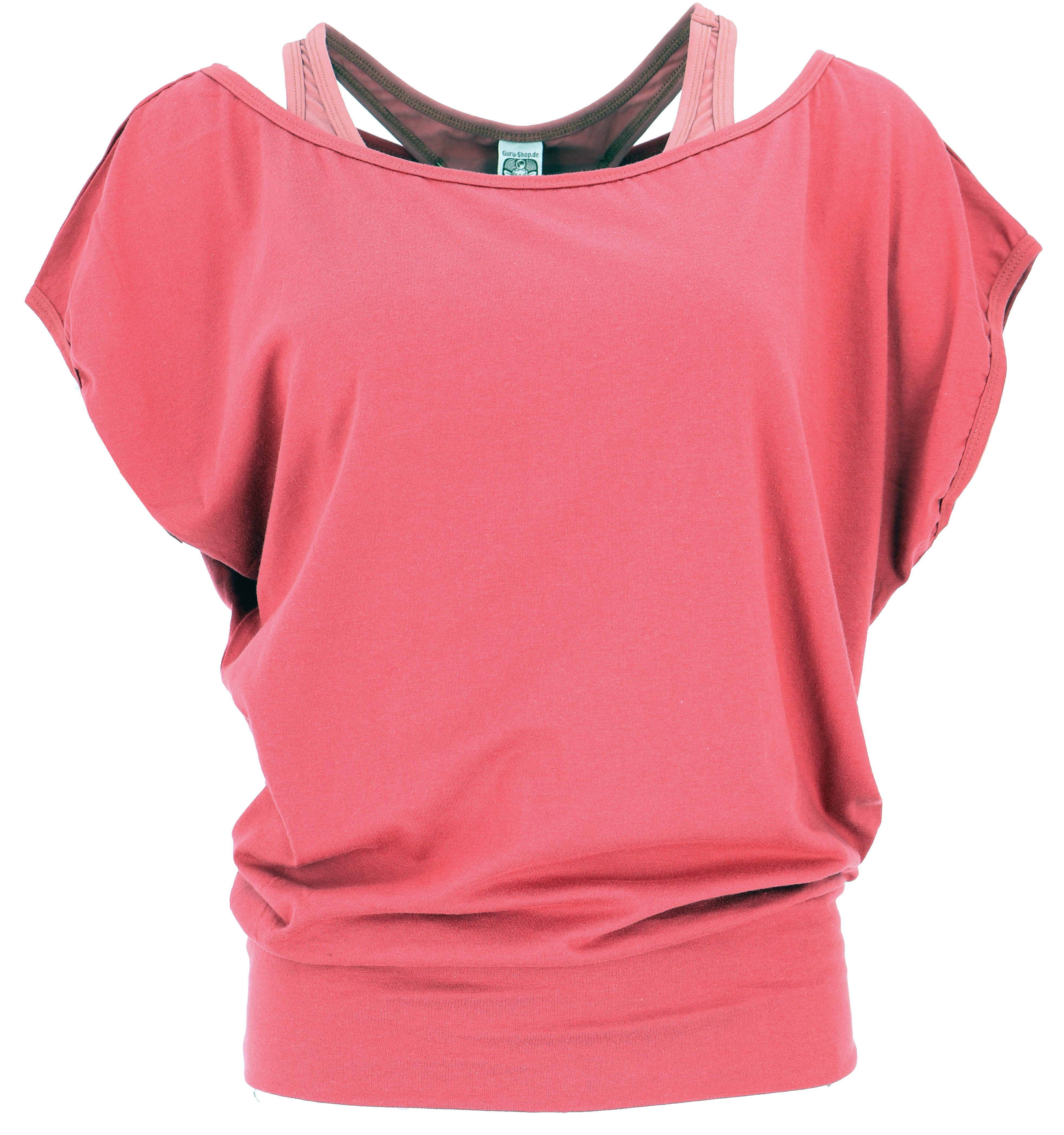 Guru-Shop T-Shirt Lagentop, Bio Baumwolle Yogashirt günstig online kaufen