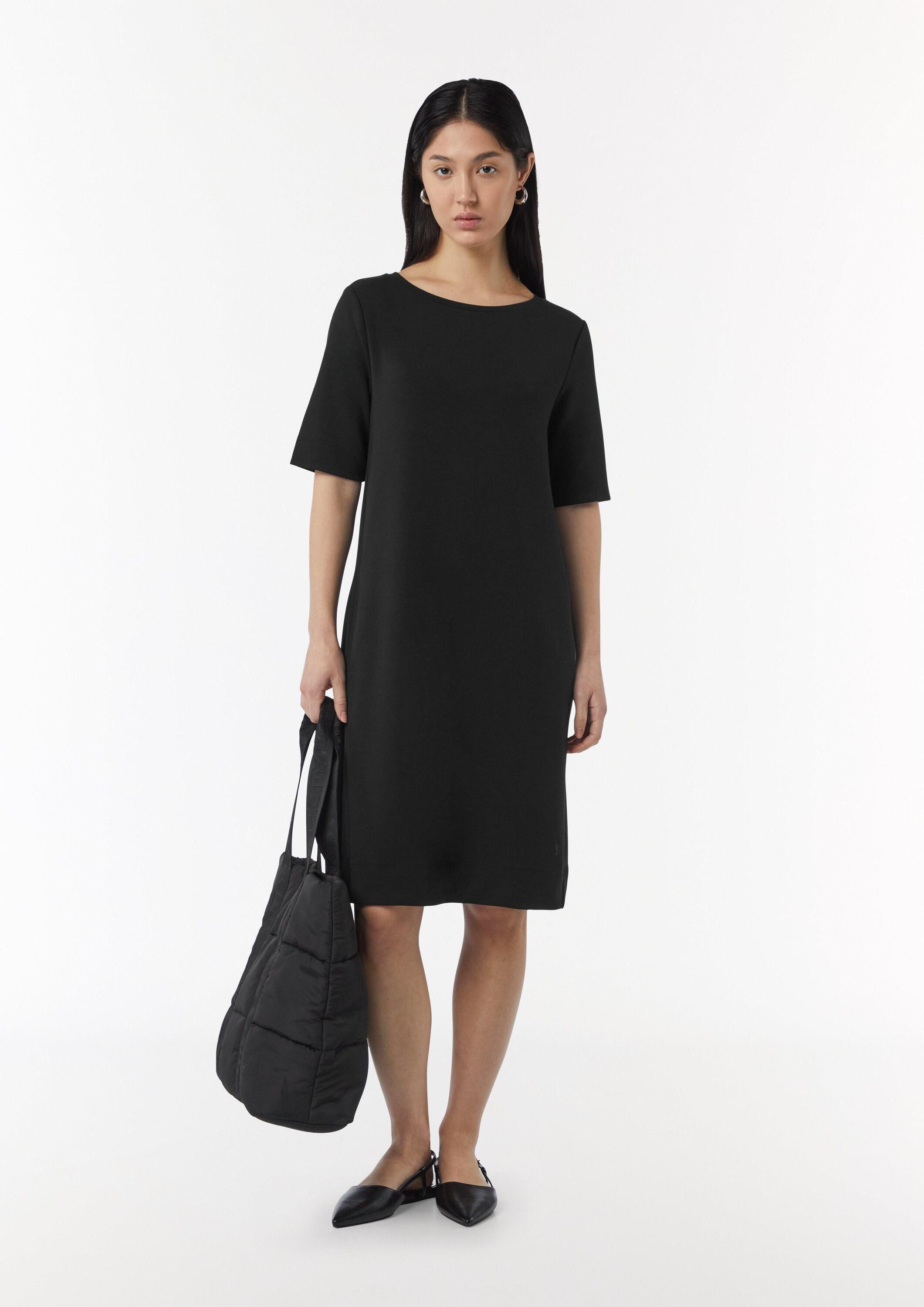 comma Minikleid Kleid Kurzarm-Kleid aus Modalmix mit Logo-Detail – Bild 5 von 5