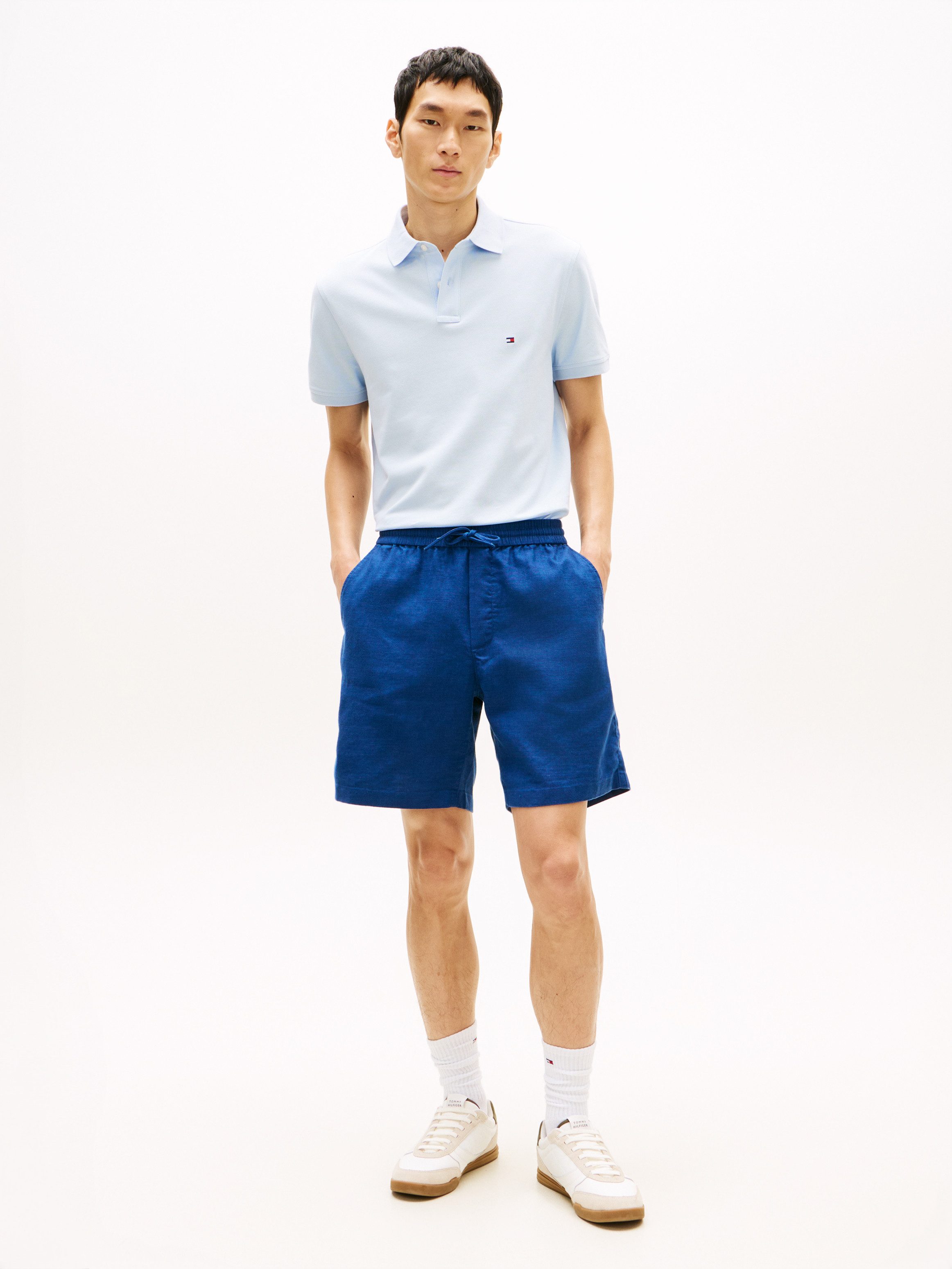 Tommy Hilfiger Chinoshorts DOVER aus Leinenmix, elastischer Bund