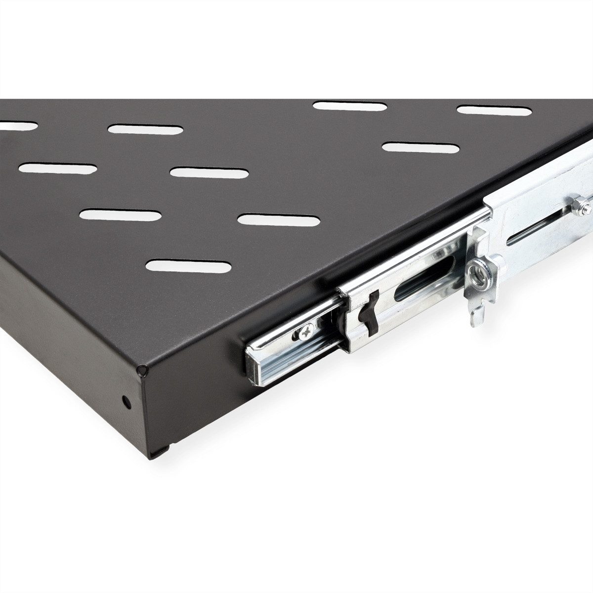 VALUE Netzwerkschrank 19-Zoll-Fachboden ausziehbar, 420 x 700 mm, 25kg Traglast