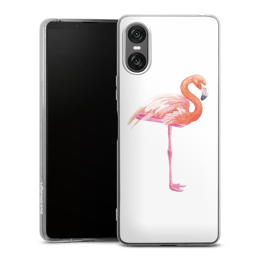 DeinDesign Handyhülle Flamingo Tiere Sommer Flamingo3, Sony Xperia 10 VI Silikon Hülle Bumper Case Handy Schutzhülle