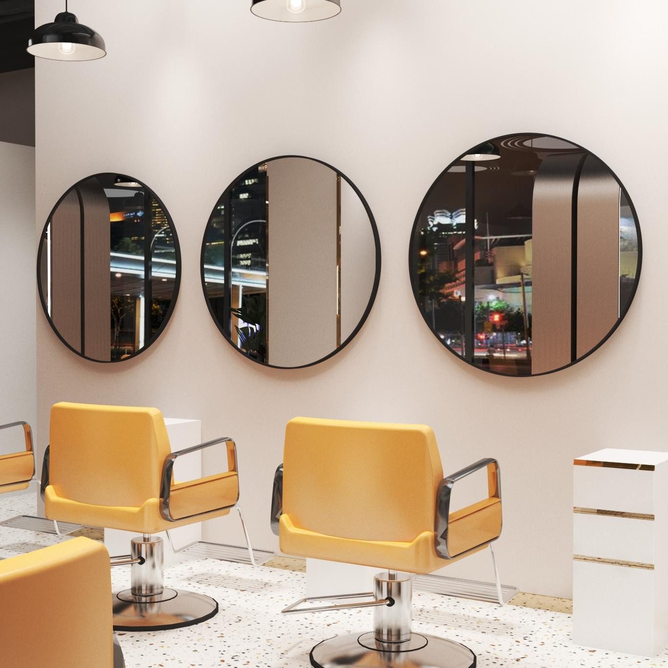 Hopibath Dekospiegel groß Ø100/80cm für Salon günstig online kaufen