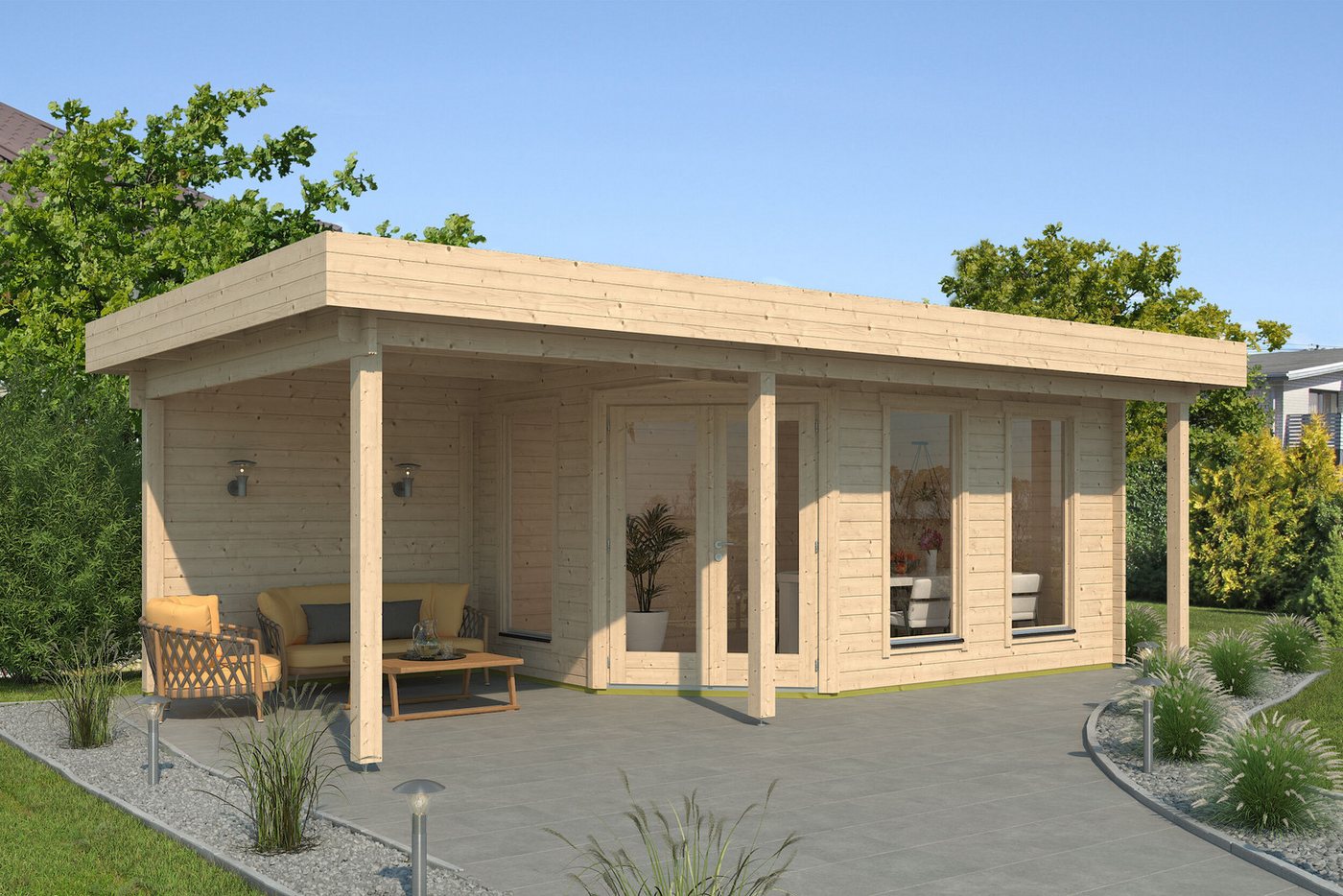 Fjordholz Gartenhaus Nora 44 I Modern