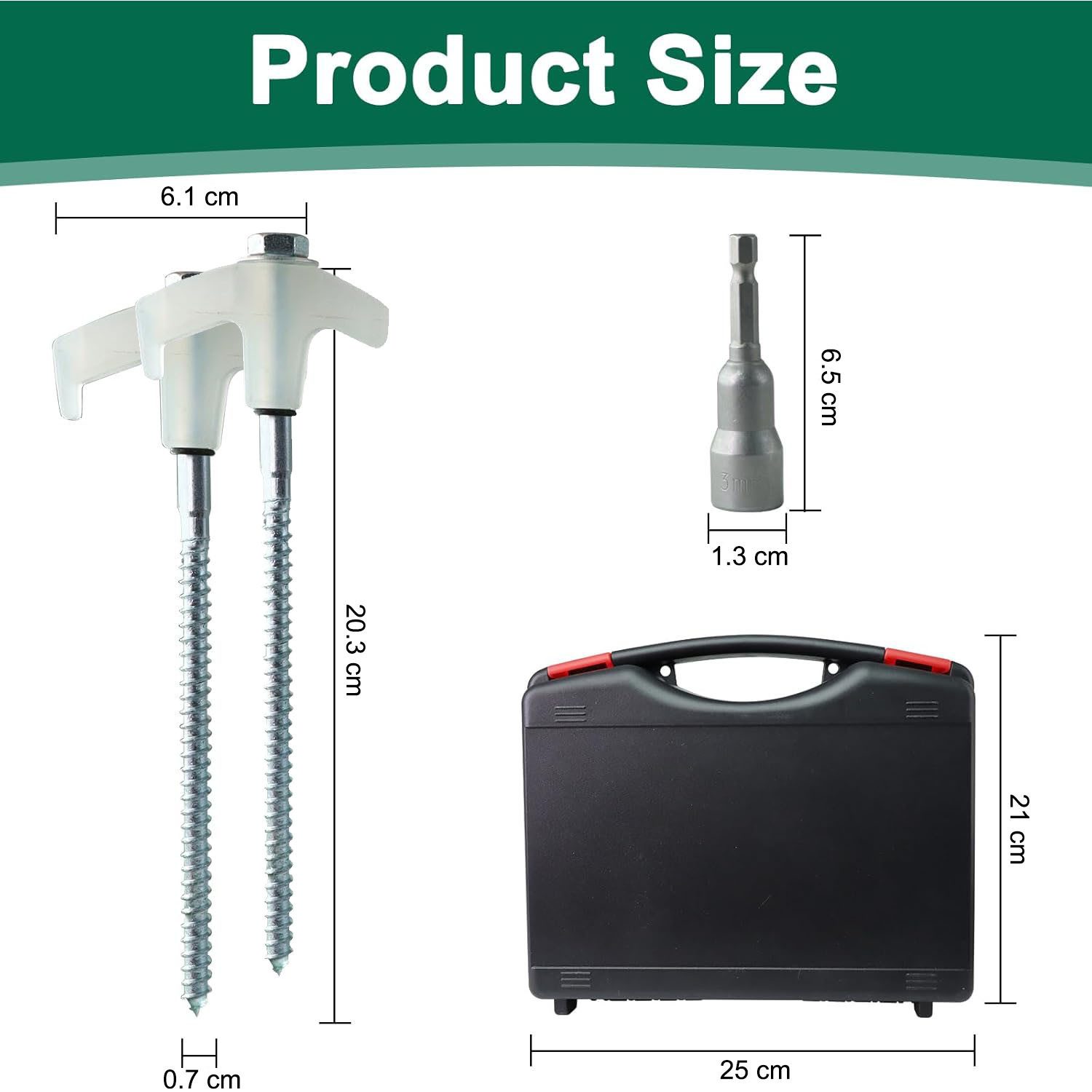 HEYHIPPO Zelthering 15-teiliges beleuchtetes Zelthering-Set aus Stahl mit T günstig online kaufen