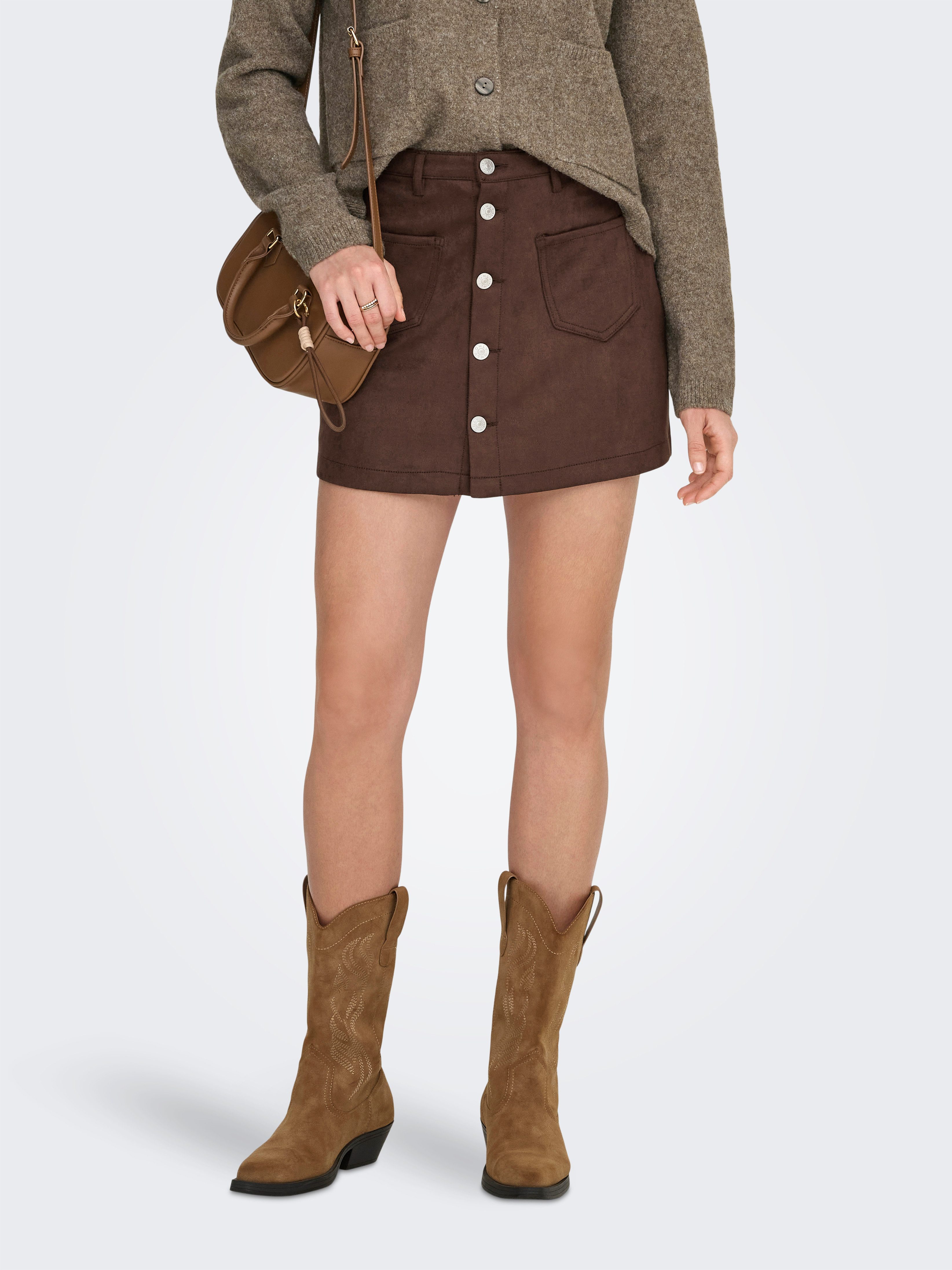 ONLY Minirock ONLAMAZING-STINA FAUX SUEDE SKIRT PNT günstig online kaufen
