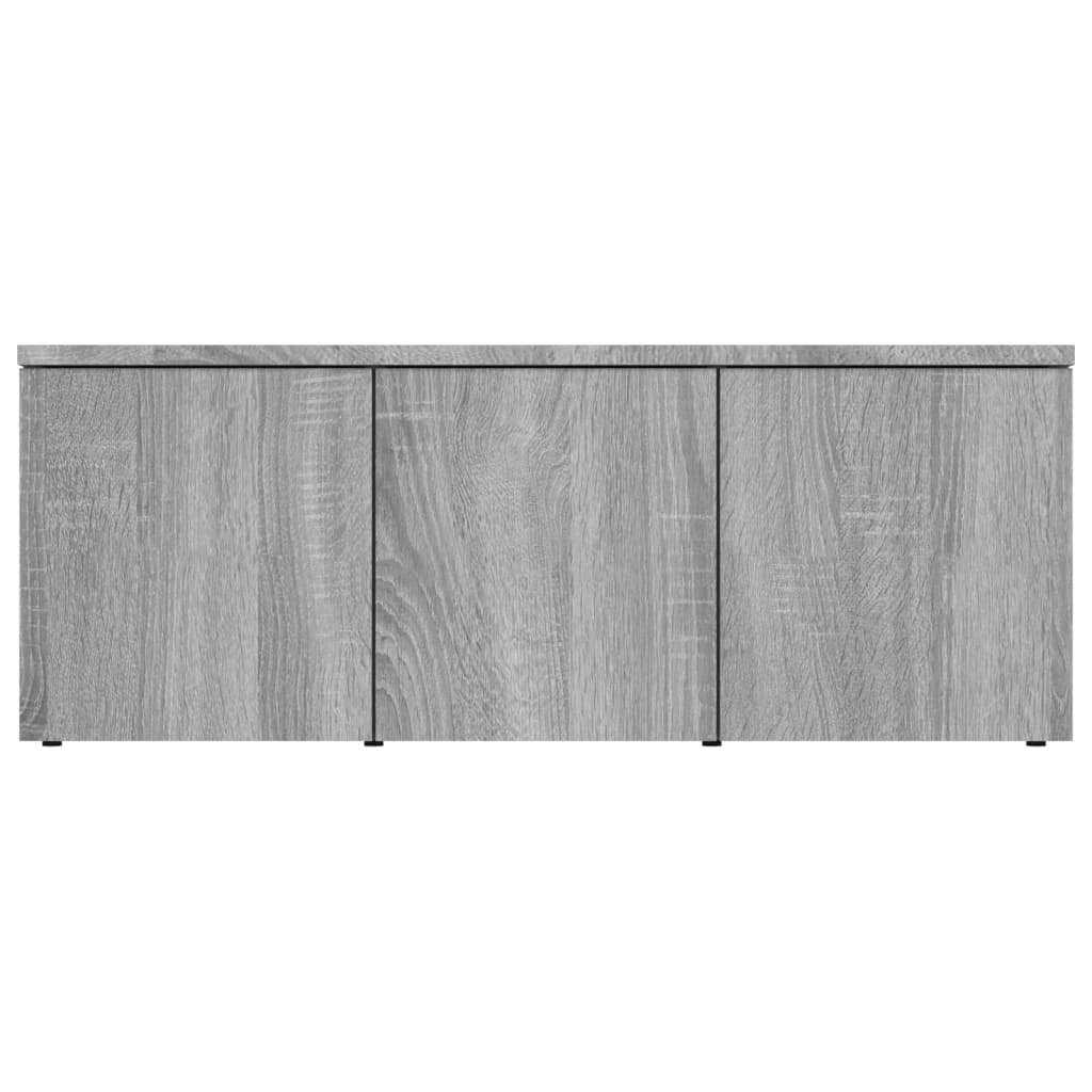 TV-Schrank Grau 80x34x30 vidaXL Sonoma TV-Schrank Holzwerkstoff (1-St) cm