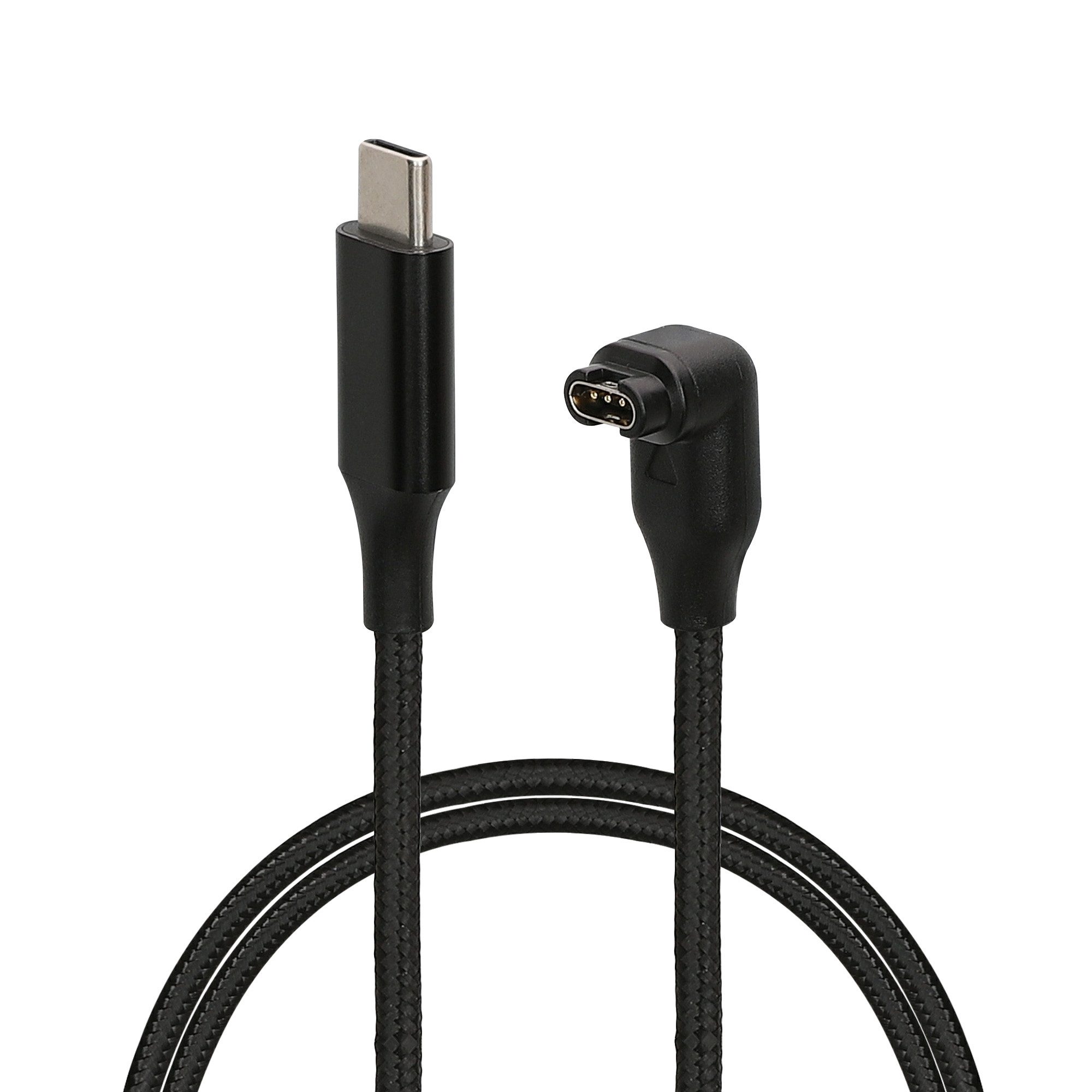 kwmobile Smartwatch USB-C Kabel für Garmin Smartwatch Instinct / Fenix / Smartphone-Ladegerät (1-tlg., USB-C Ladekabel für Smartwatch Aufladekabel Fitnesstracker Ersatzkabel)