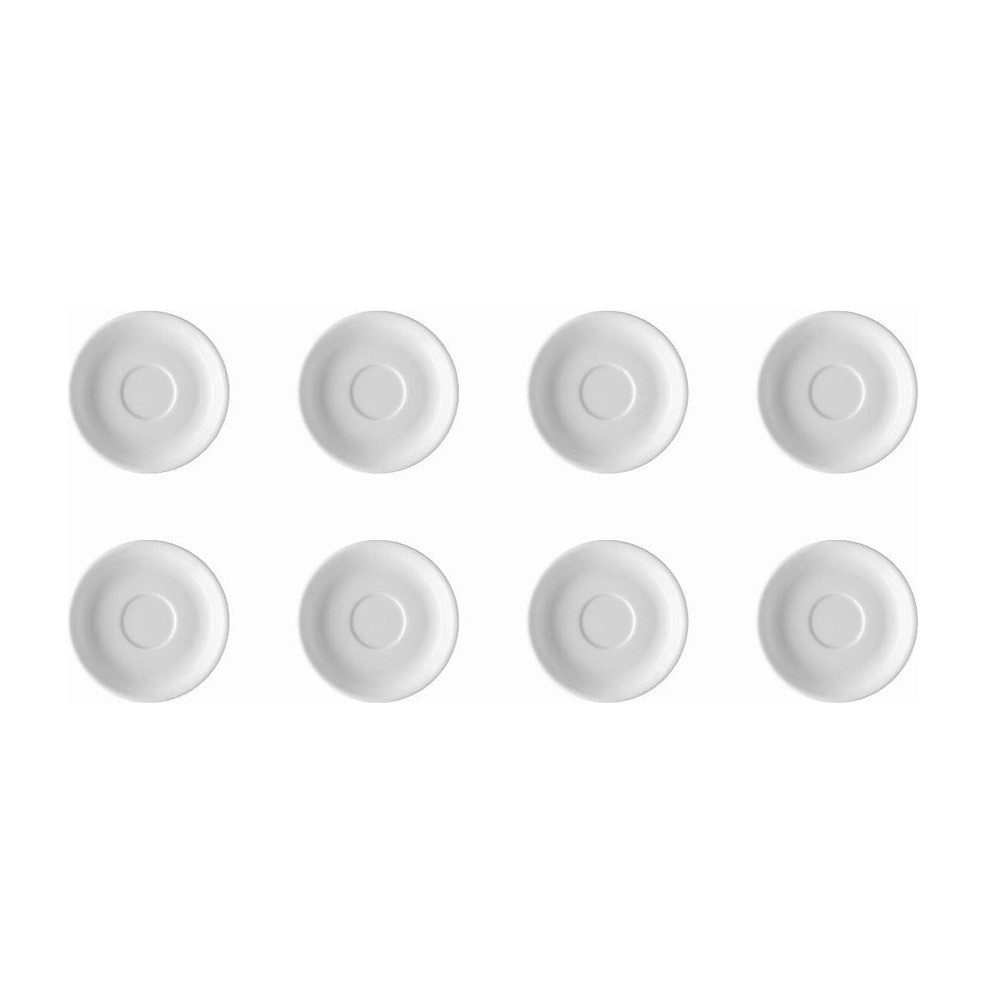 Thomas Porzellan Untertasse Thomas Trend Weiss Kaffeeuntertasse Ø 14 cm 8er Set