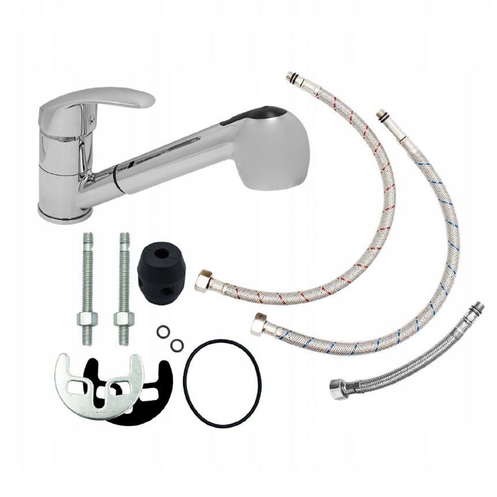 QLS Waschtischarmatur GAMMA SILBER Spültischarmatur Wasserhahn günstig online kaufen