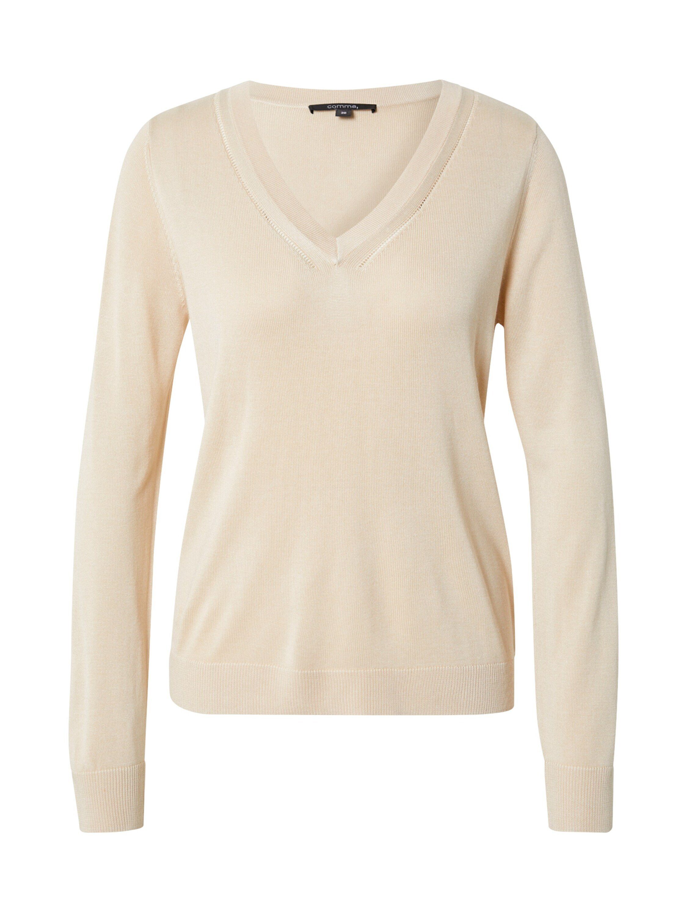Comma Langarmshirt »Pullover mit Ajourdetail« (1-tlg) online kaufen | OTTO