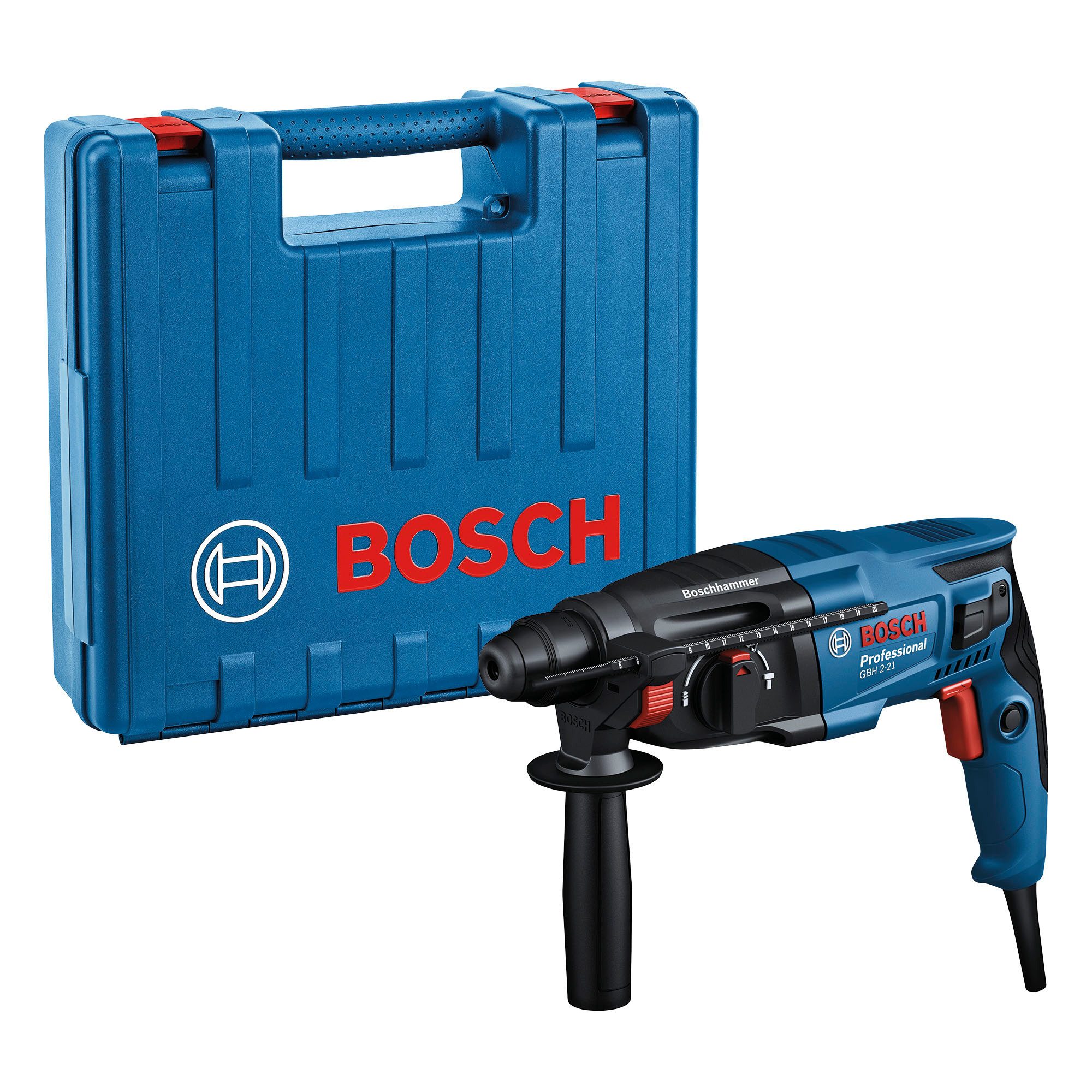 Bosch Professional Bohrhammer »mit SDS plus GBH 2-21« ohne Akku und Ladegerät, der kompakter und kraftvoller Bohrhammer der Einstiegsklasse