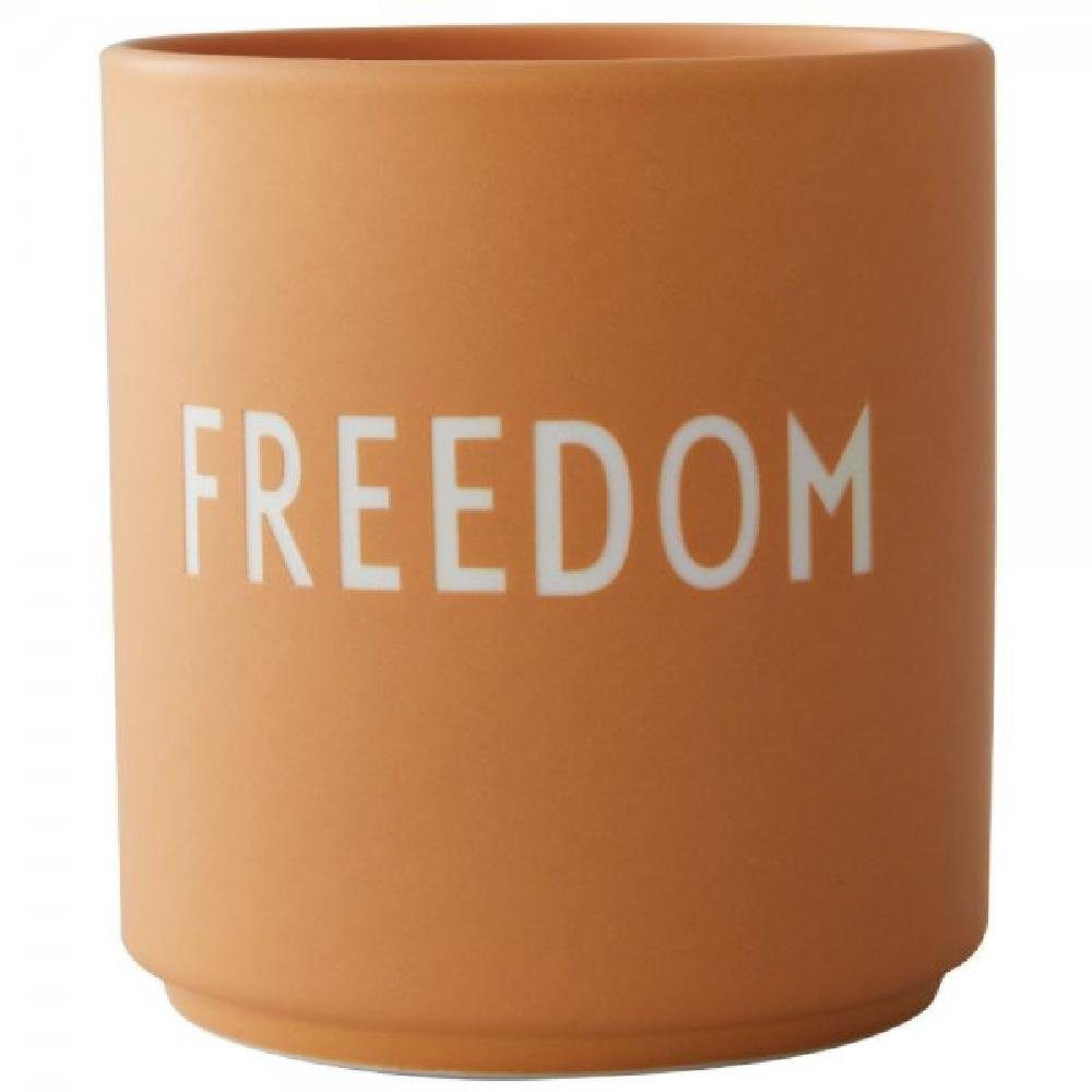 Design Letters Tasse Becher Cup Freedom Favourite Orange
