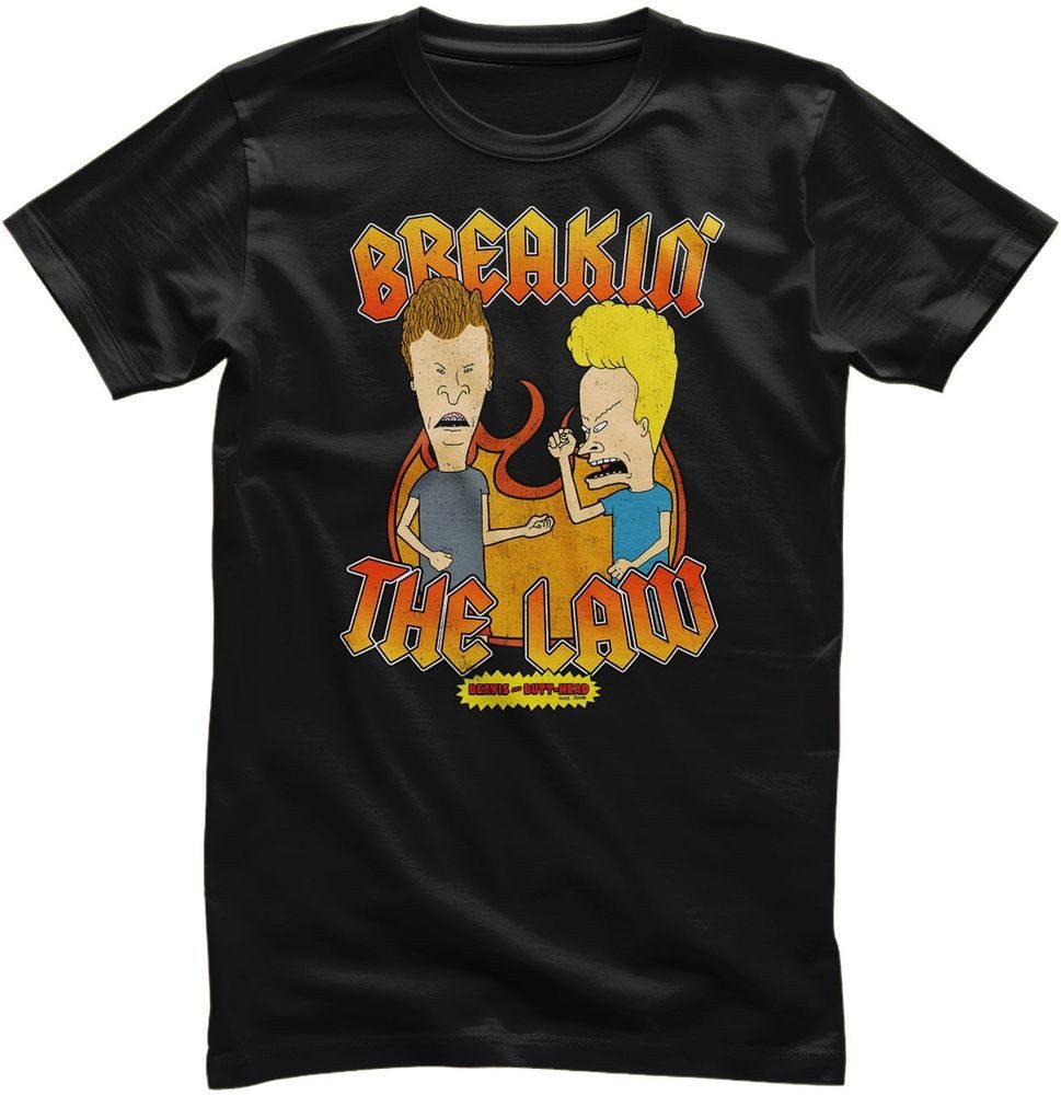 BEAVIS and BUTT-HEAD T-Shirt Beavis And Butt-Head Breakin' The Law T-Shirt