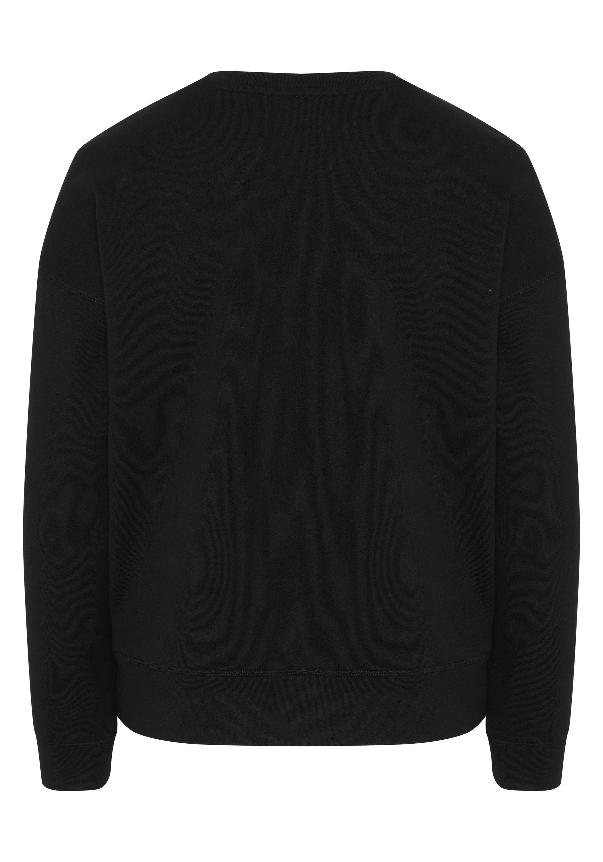 SPORT JETTE Label-Design Black Sweatshirt 19-3911 im Deep