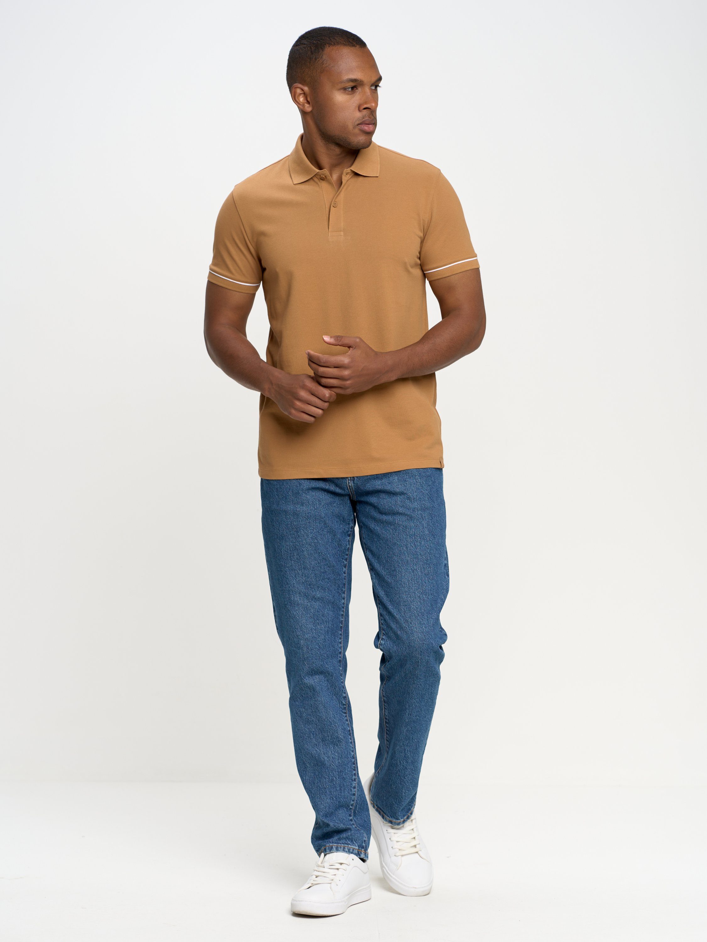 BIG STAR Poloshirt GETAH camel