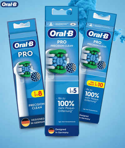 Oral-B Aufsteckbürsten Precision Clean Pro, 100% mehr Plaque Entfernung