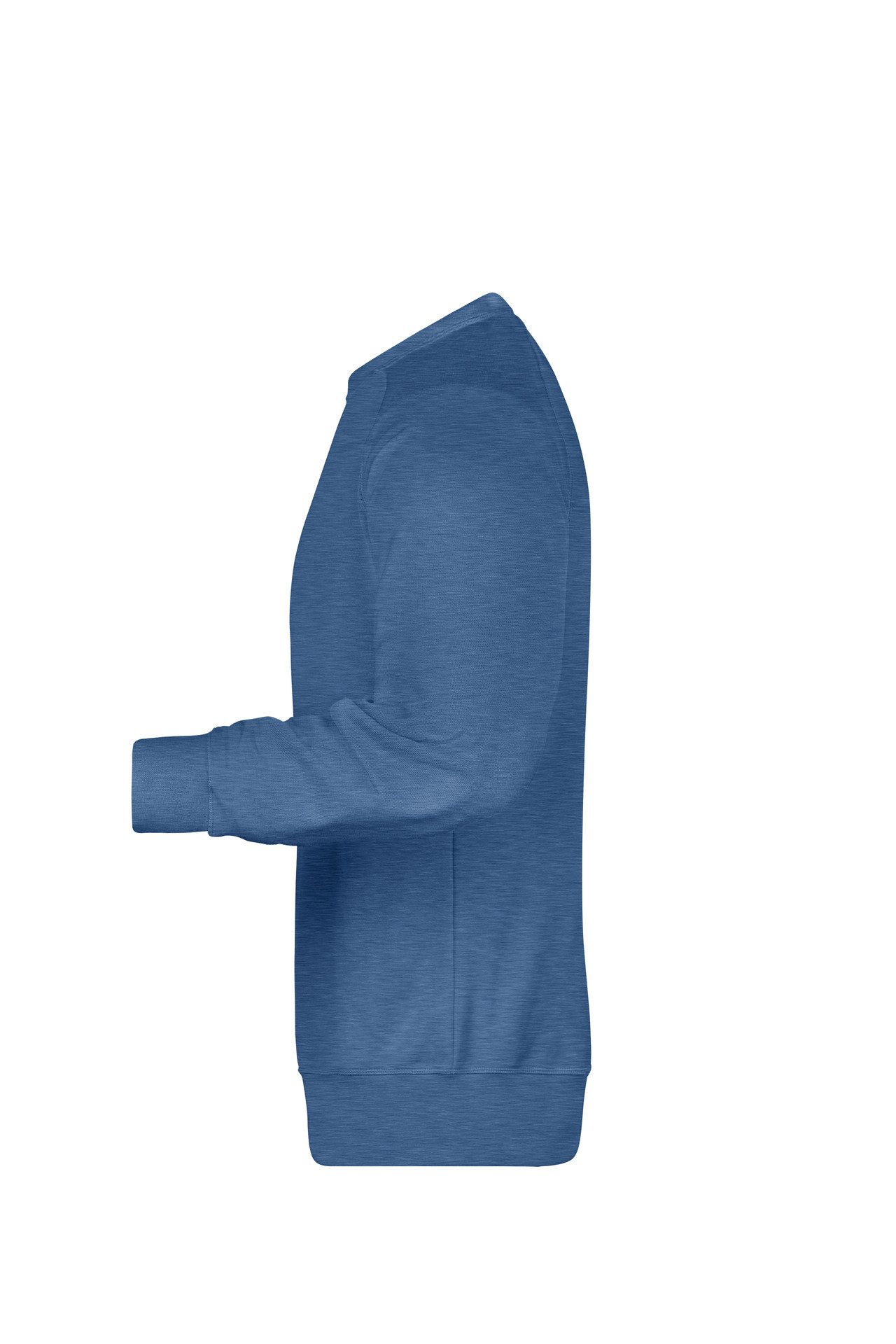 James & Nicholson Sweatshirt Herren Sweatshirt im Raglanschnitt aus Bio-Baumwolle 8022 Kragen und Armbündchen mit Elasthan