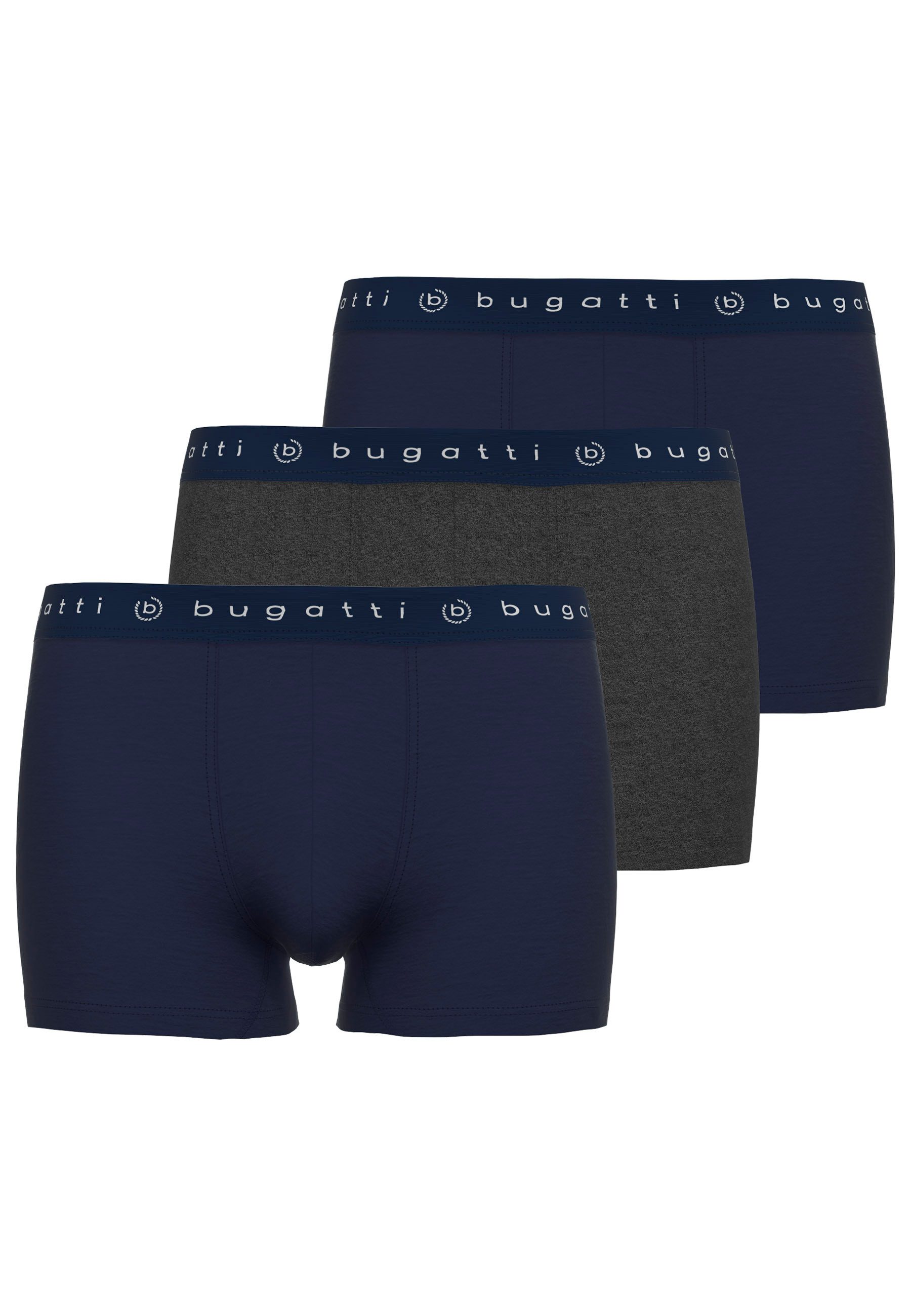 bugatti Slip Mailand (3er Pack) breiter Bund, mit Logo, atmungsaktiv, Baumw günstig online kaufen